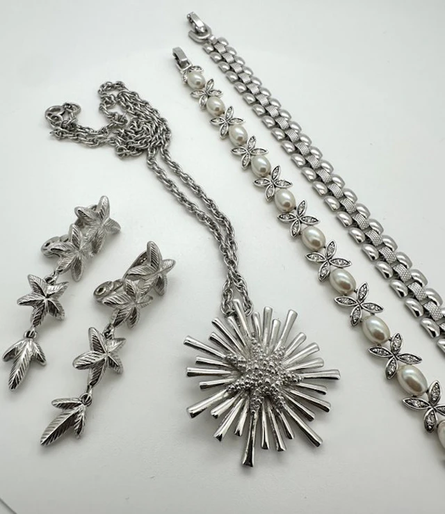 Monet - Silver-Plated - Parure - Lot of 4