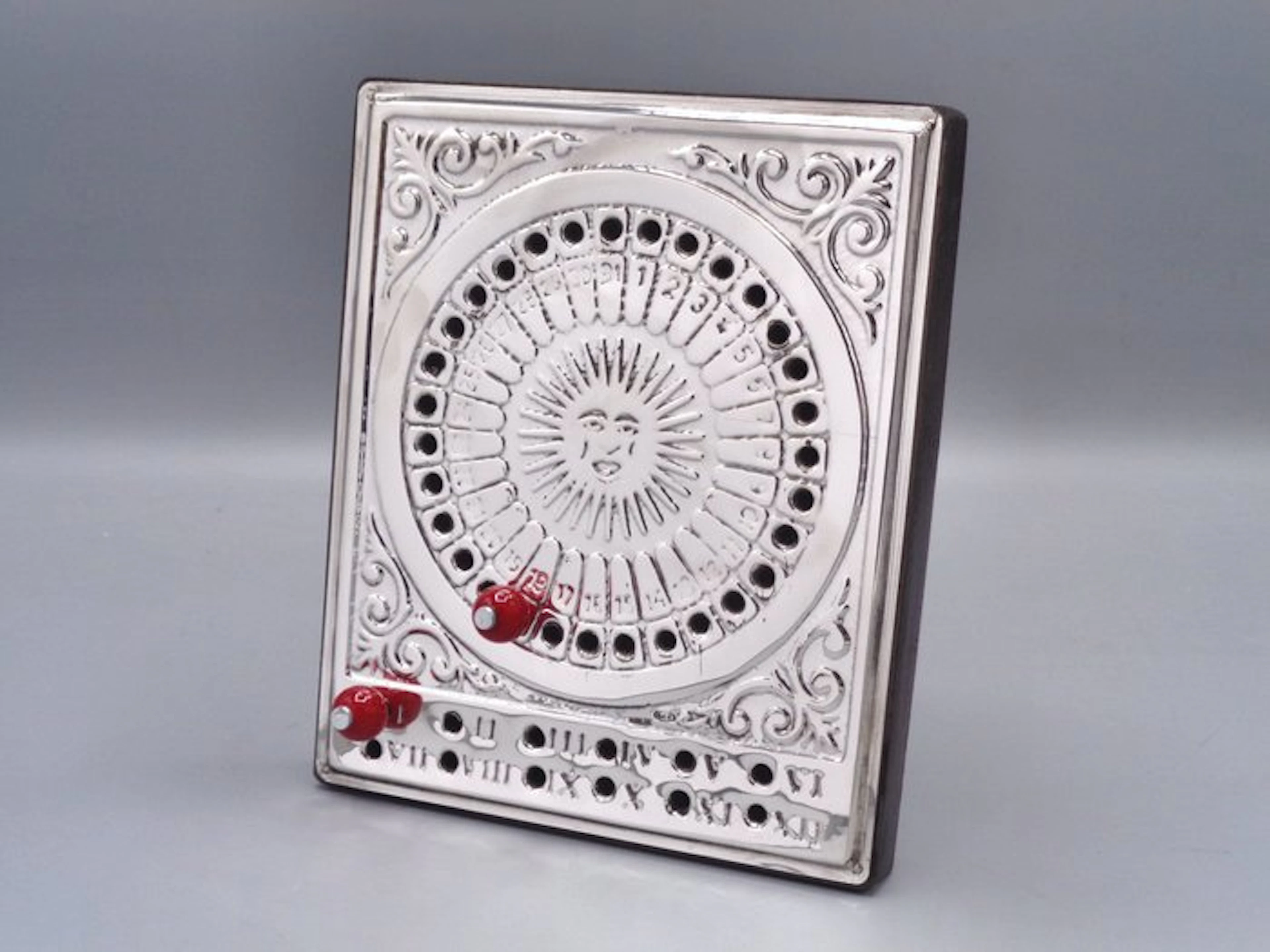 PG-MIANI Argenteria - Sculpture, Calendario perpetuo - 15 cm - .925 silver