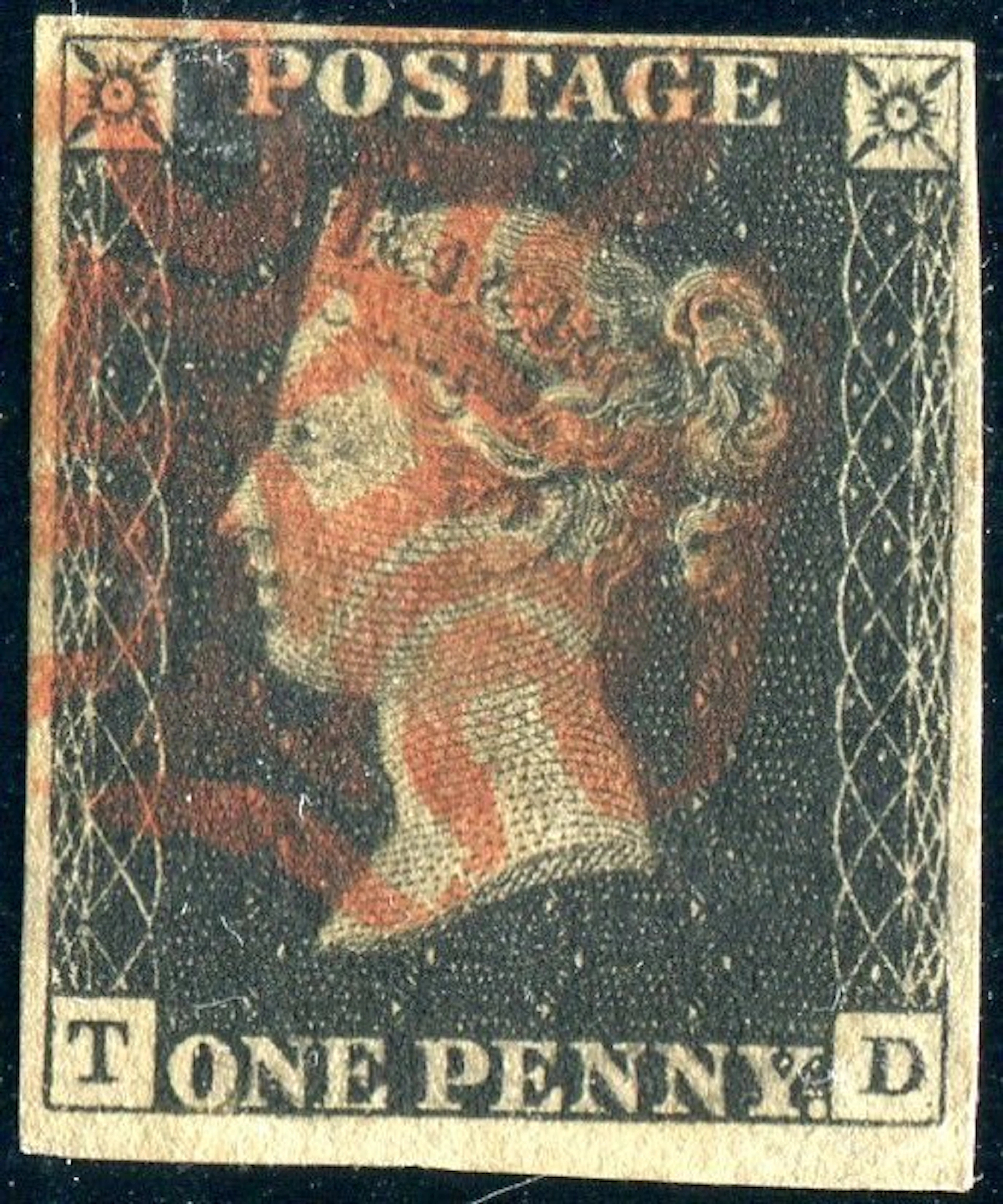 Great Britain 1840 - Queen Victoria, First Issue, Penny Black - SG 2