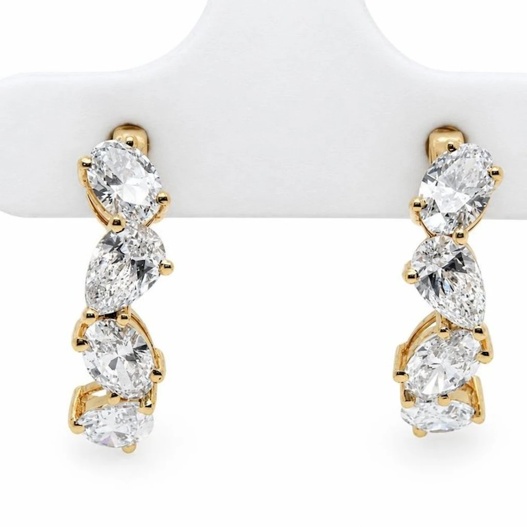 No reserve price - Earrings - 14 kt