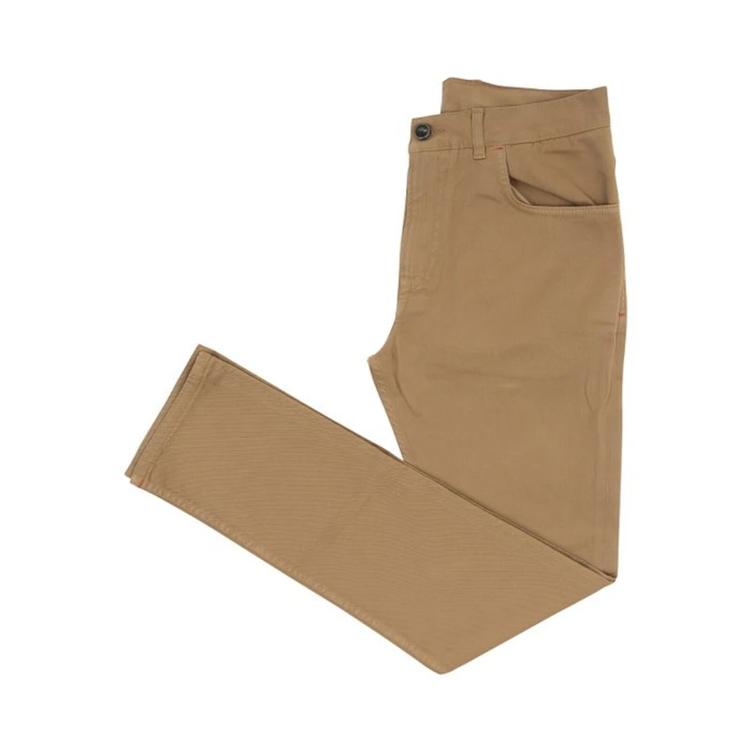 ISAIA NAPOLI - 46 IT - Dark Beige Chino 5 Pockets...