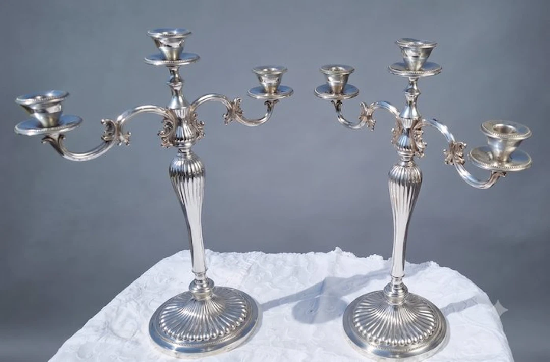 Candelabrum (2) - .800 silver