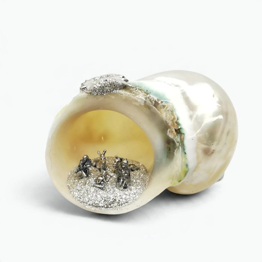 Nativity scene - Mother of pearl - Italian craftsmanship
