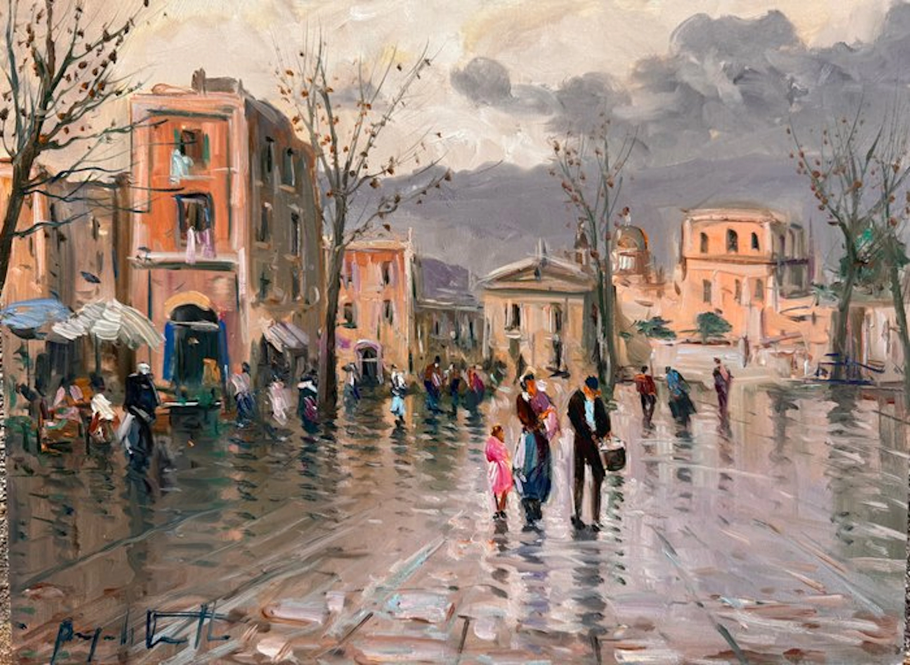 Pasquale Vuotto (1958) - Passeggiata dopo la pioggia