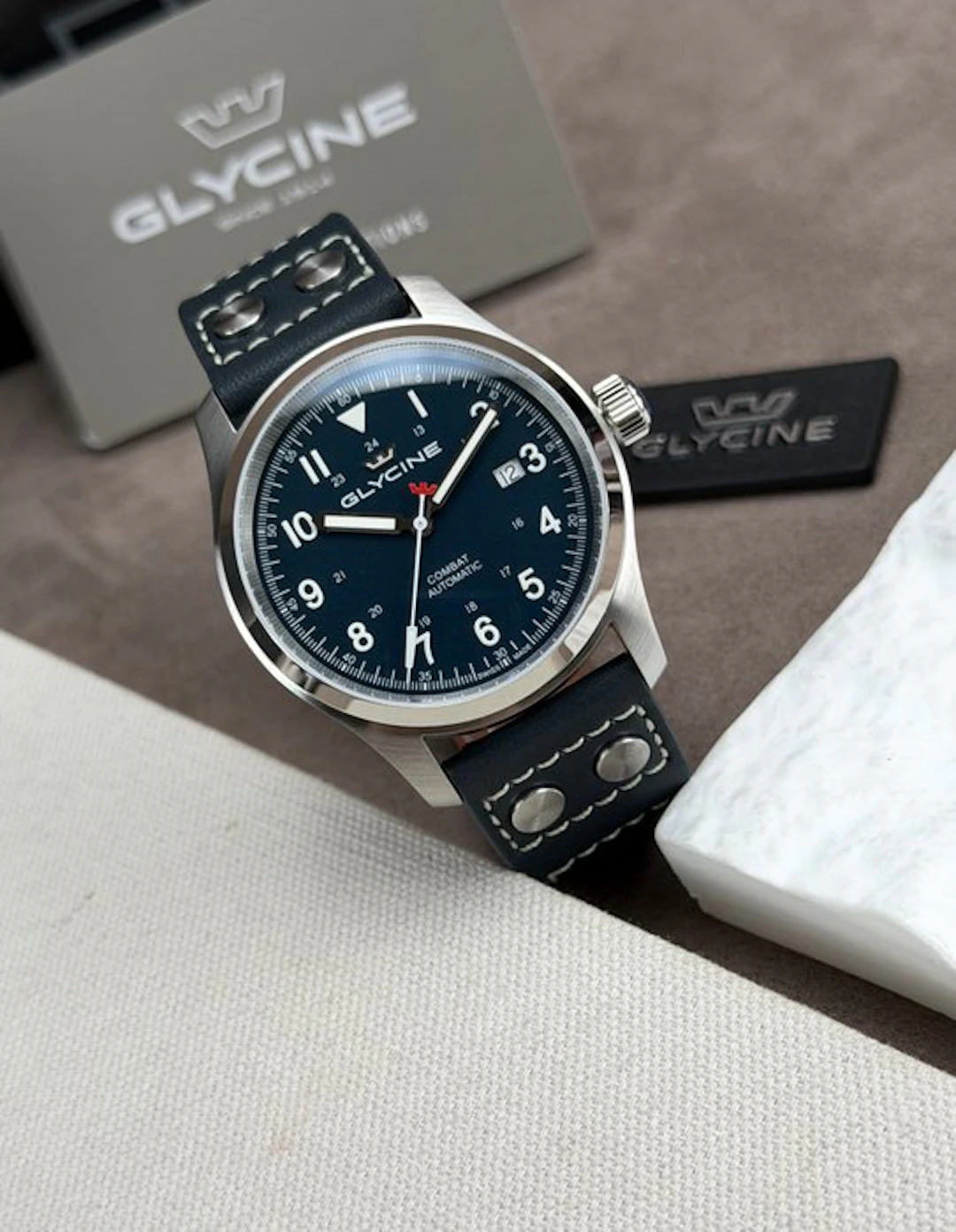 Glycine - Combat Field Automatic Date Blue - GL0568 - Men - 2020-2025
