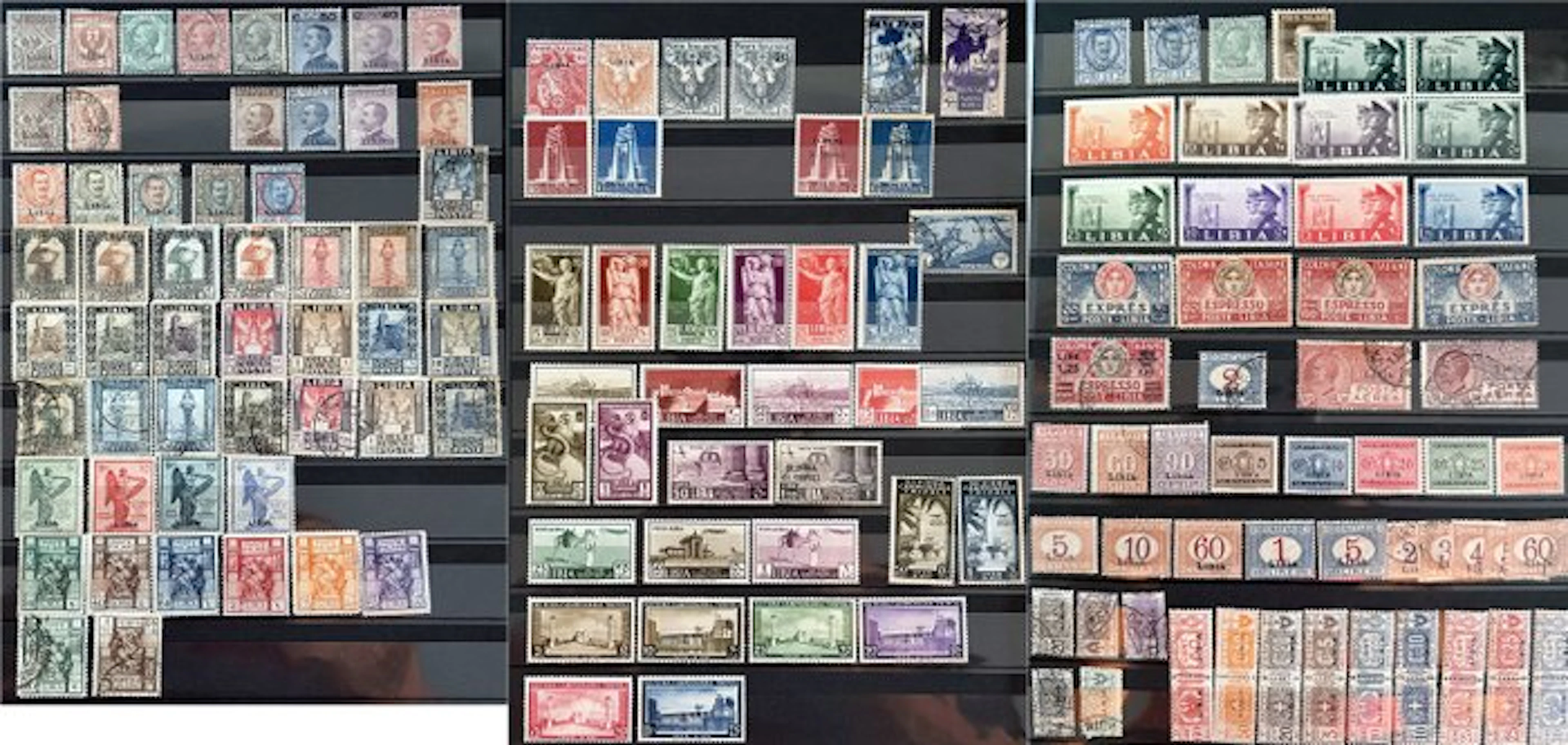Italian Libya - Lot of 157 stamps with excellent historical series