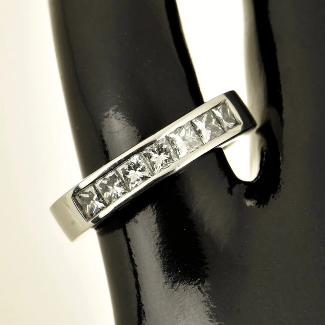 Ring - 18 kt. White gold Diamond (Natural)