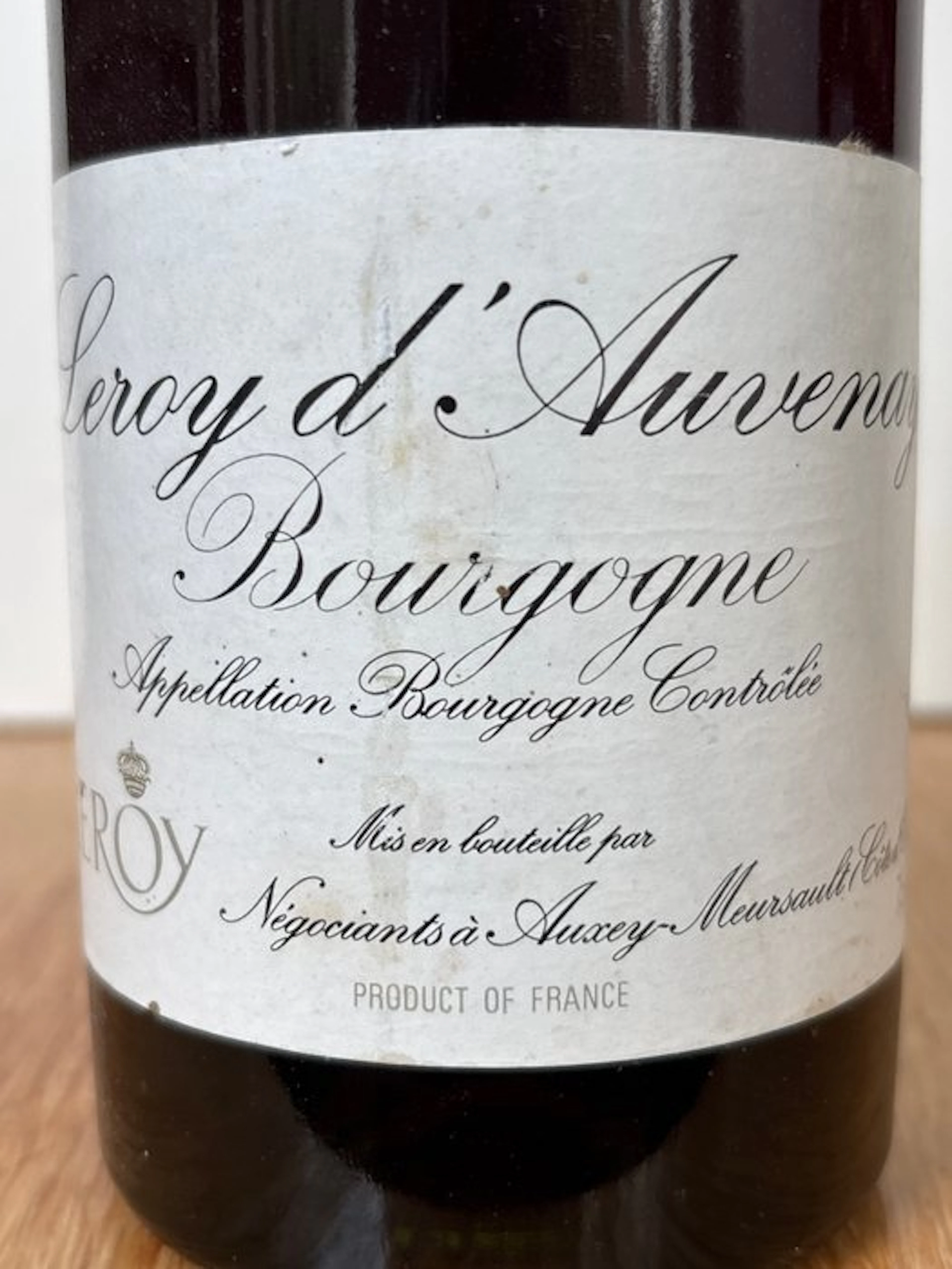 1978 Leroy d'Auvenay - Bourgogne - 1 Bottle (0.75L)