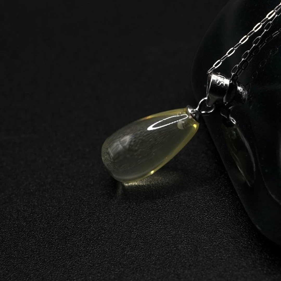 Natural Citrine Teardrop Pendant – Stone of Success and...