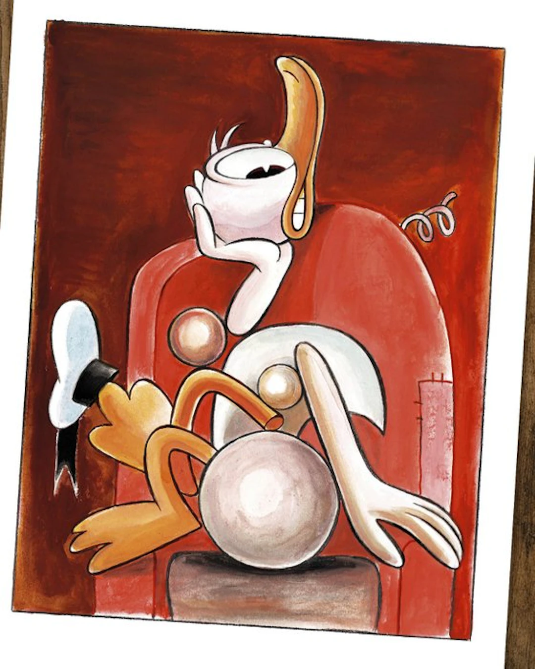 Tony Fernandez - Donald Duck Inspired By Picasso’s “Woman...