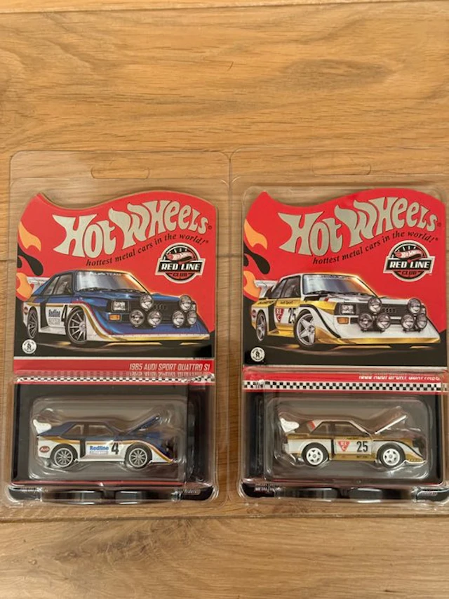 Hot Wheels 1:64 - Model sports car (2) - 1985 Audi Sport Quattro S1