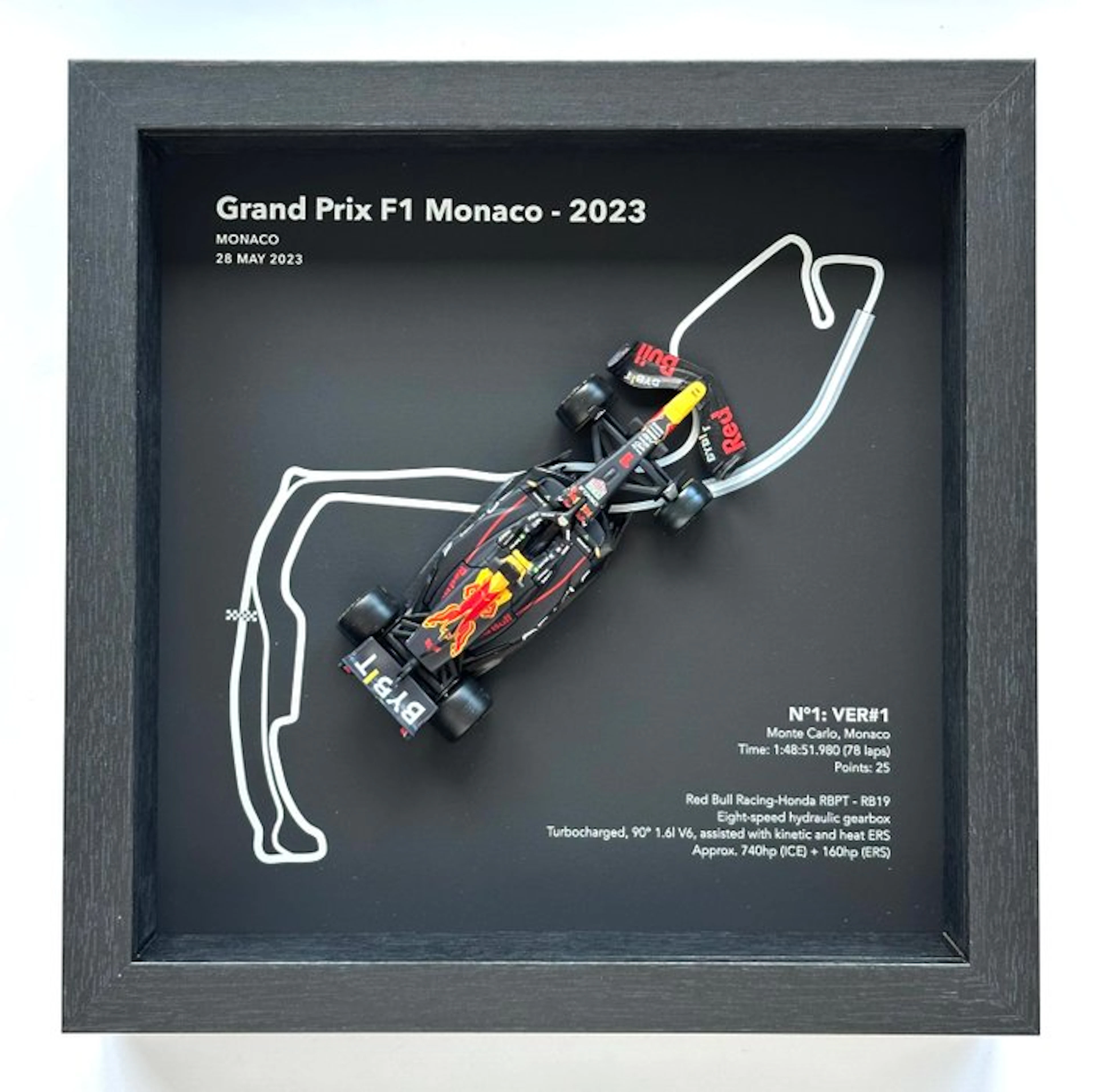 Artwork - Honda - Max Verstappen - GP F1 Monaco 2023 - RB19 #1