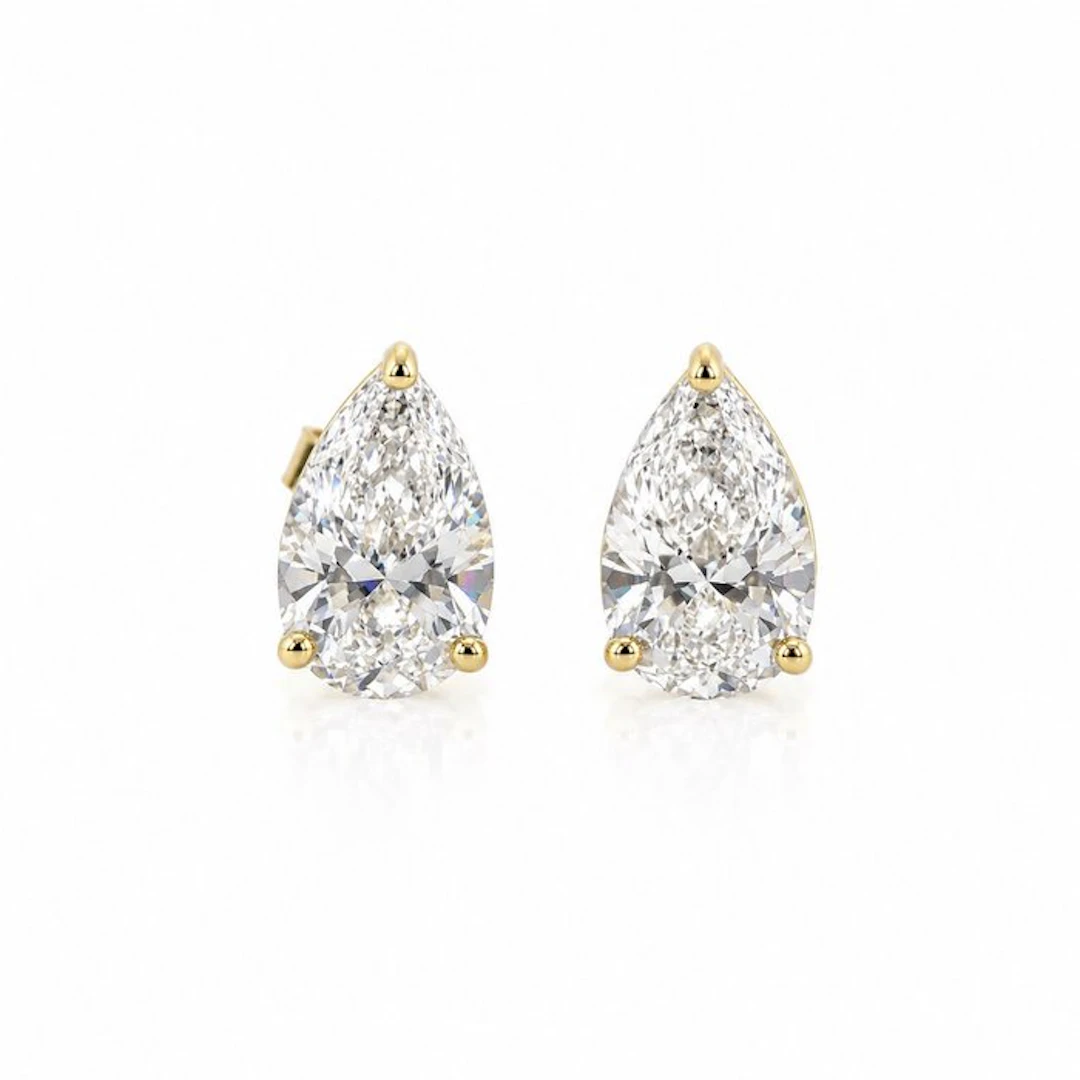 No reserve price - Earrings - 14 kt