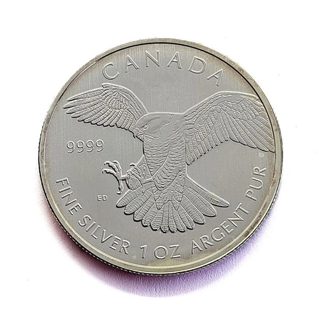 Canada. 5 Dollars 2014 - Peregrine Falcon