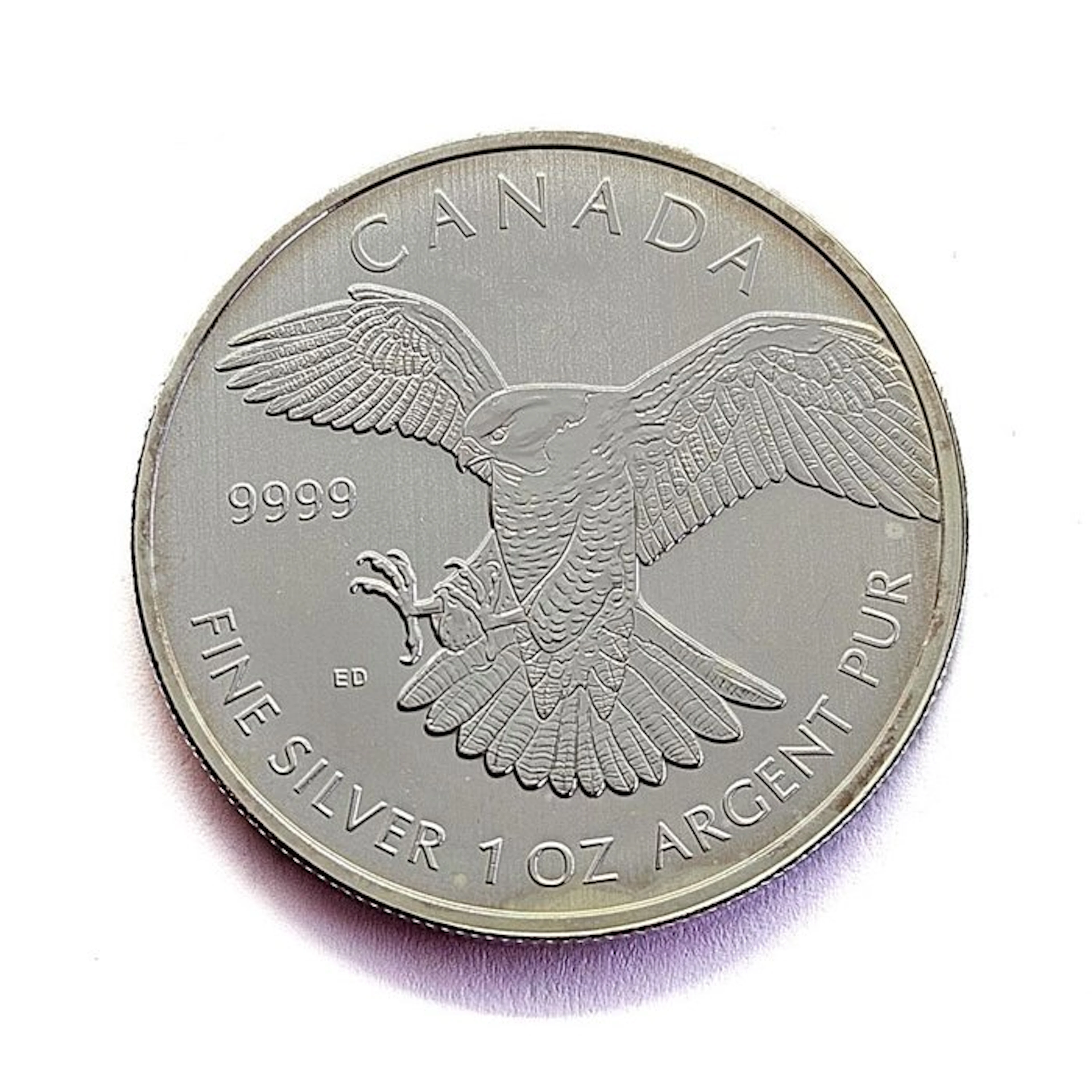 Canada. 5 Dollars 2014 - Peregrine Falcon