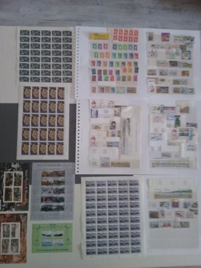 Saint Pierre and Miquelon - Lot of mint never-hinged stamps: blocks