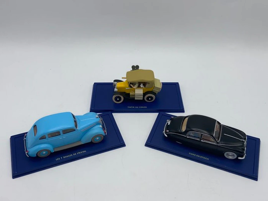Atlas 1:43 - Model car (3) - Tintin – Set of 3 1:43 scale...