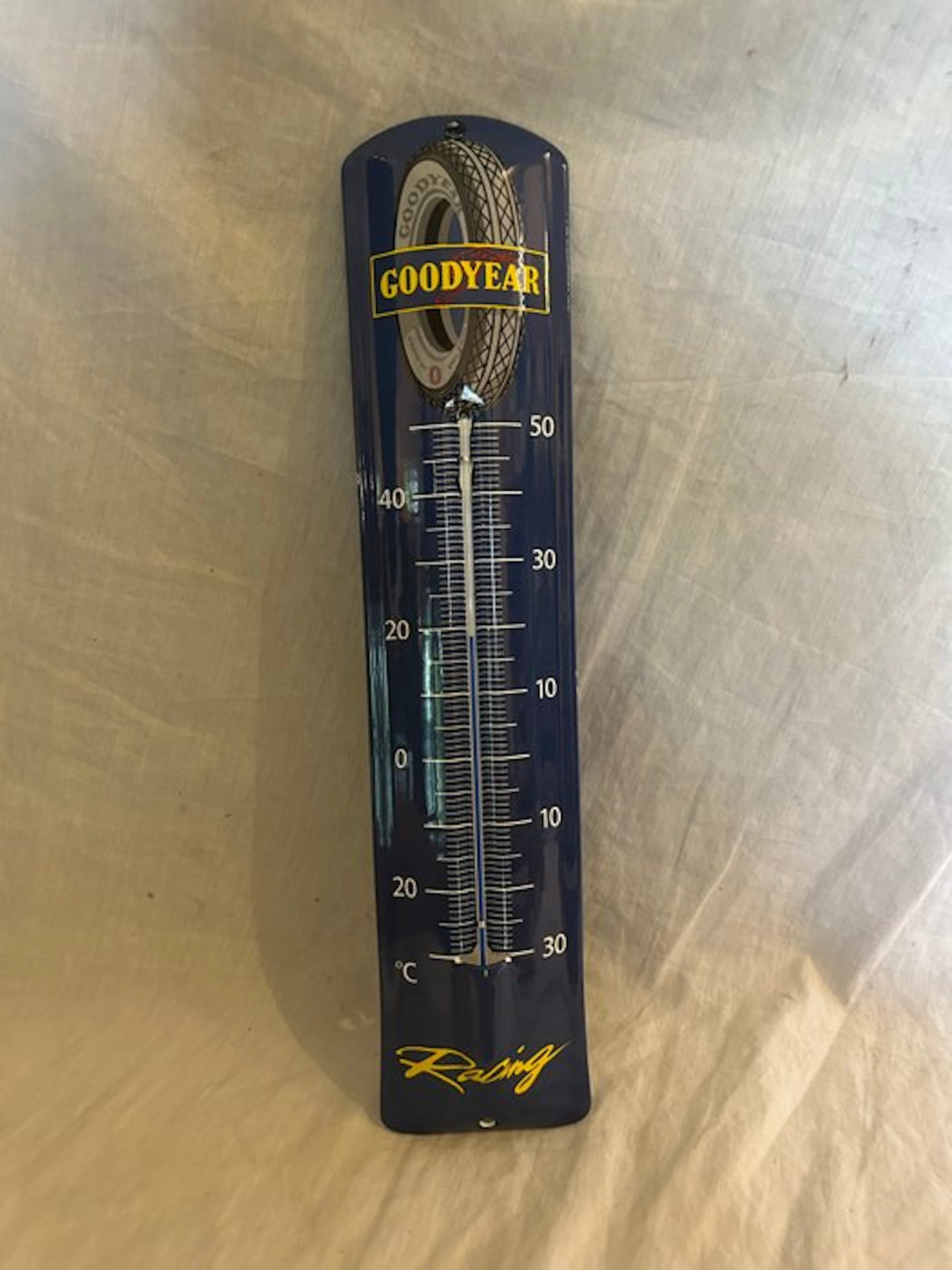 Enamel thermometer Goodyear - Enamel sign - Enamel