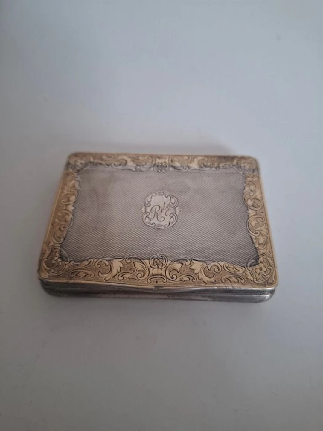 Cigarette box - .900 silver - Silver cigarette case