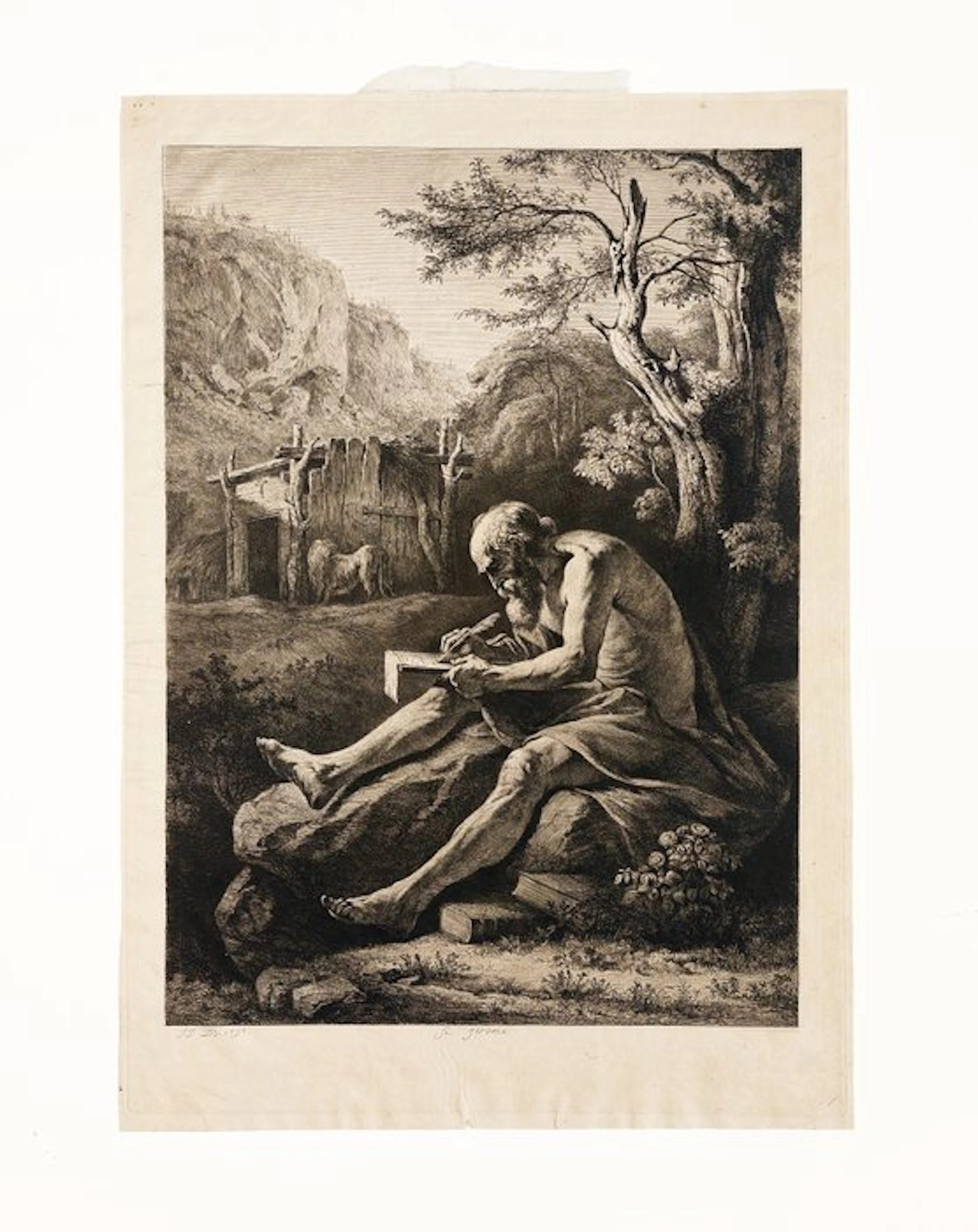 Jean-Jacques de Boissieu (1736–1810) - Saint Jérôme écrivant dans le désert