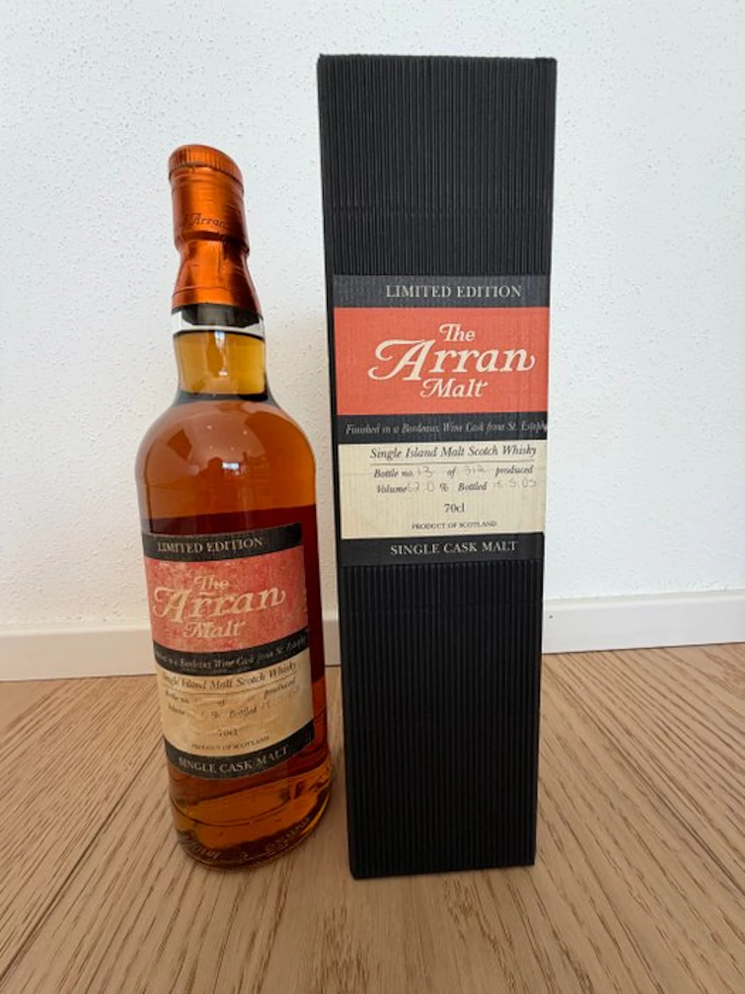 Arran - Single Sherry Cask with Bordeaux Wine Finish - b. 2005 - 70cl