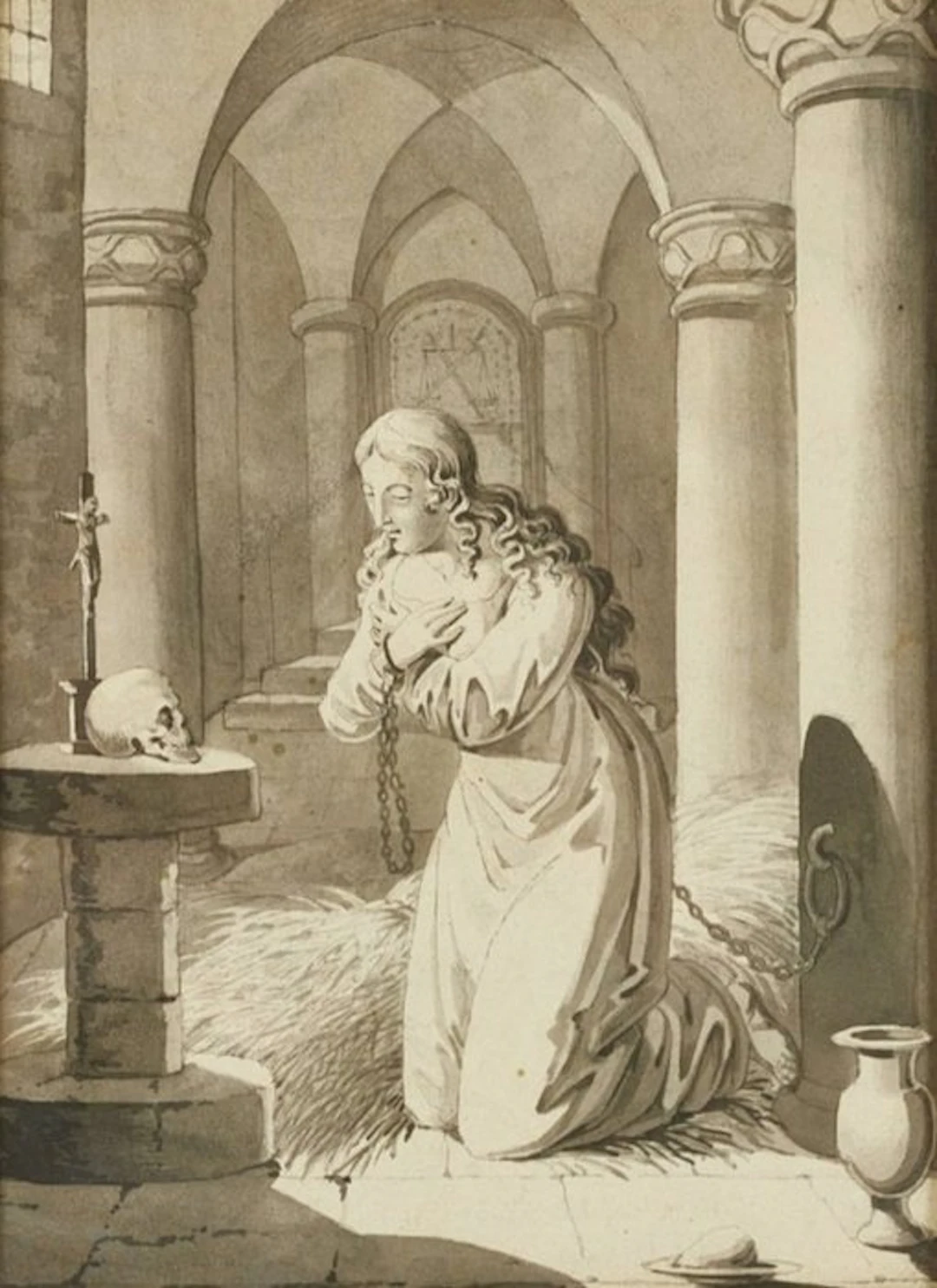 Moritz Retzsch (1779–1857), After - Gretchen im Kerker