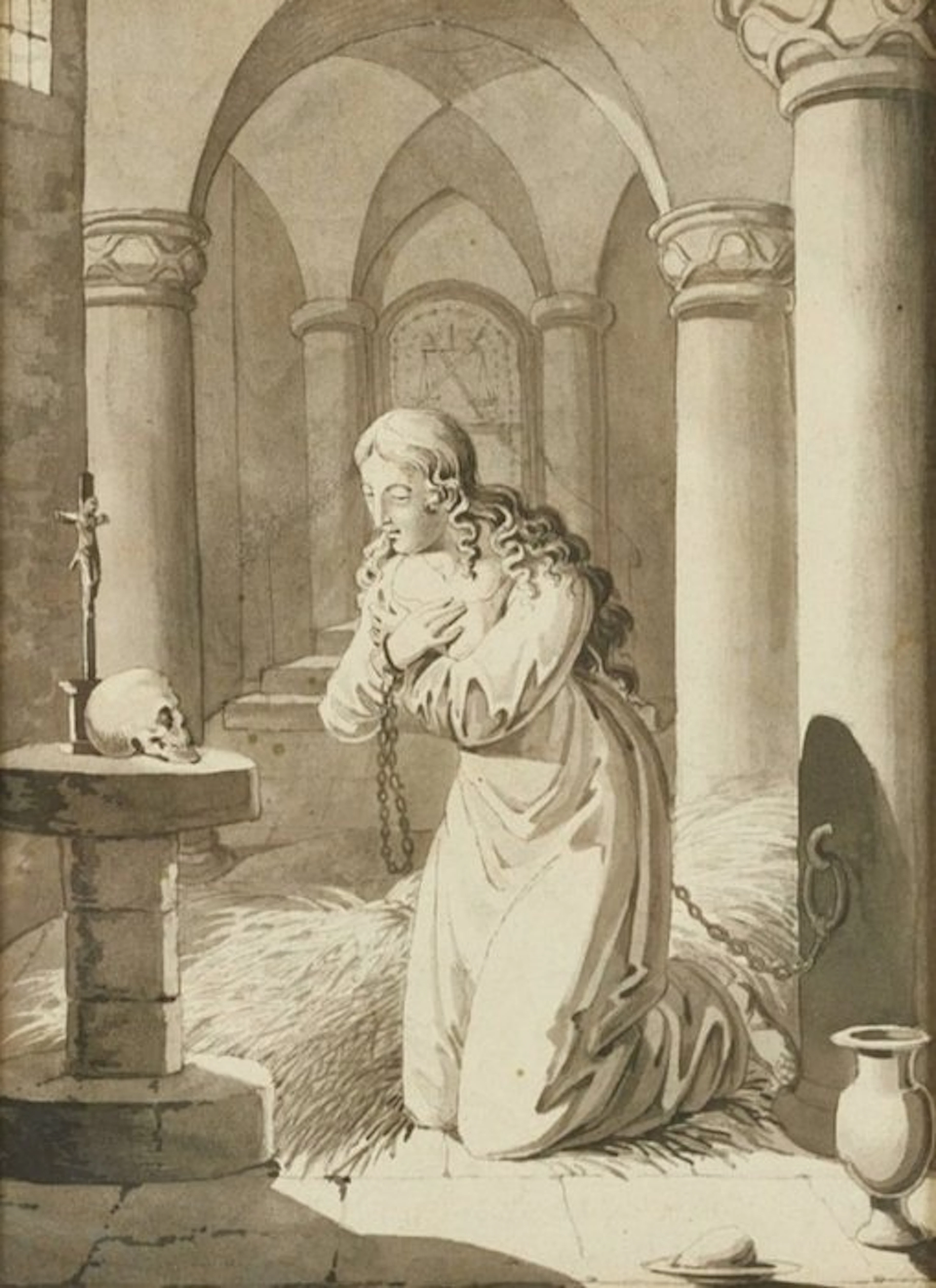 Moritz Retzsch (1779–1857), After - Gretchen im Kerker