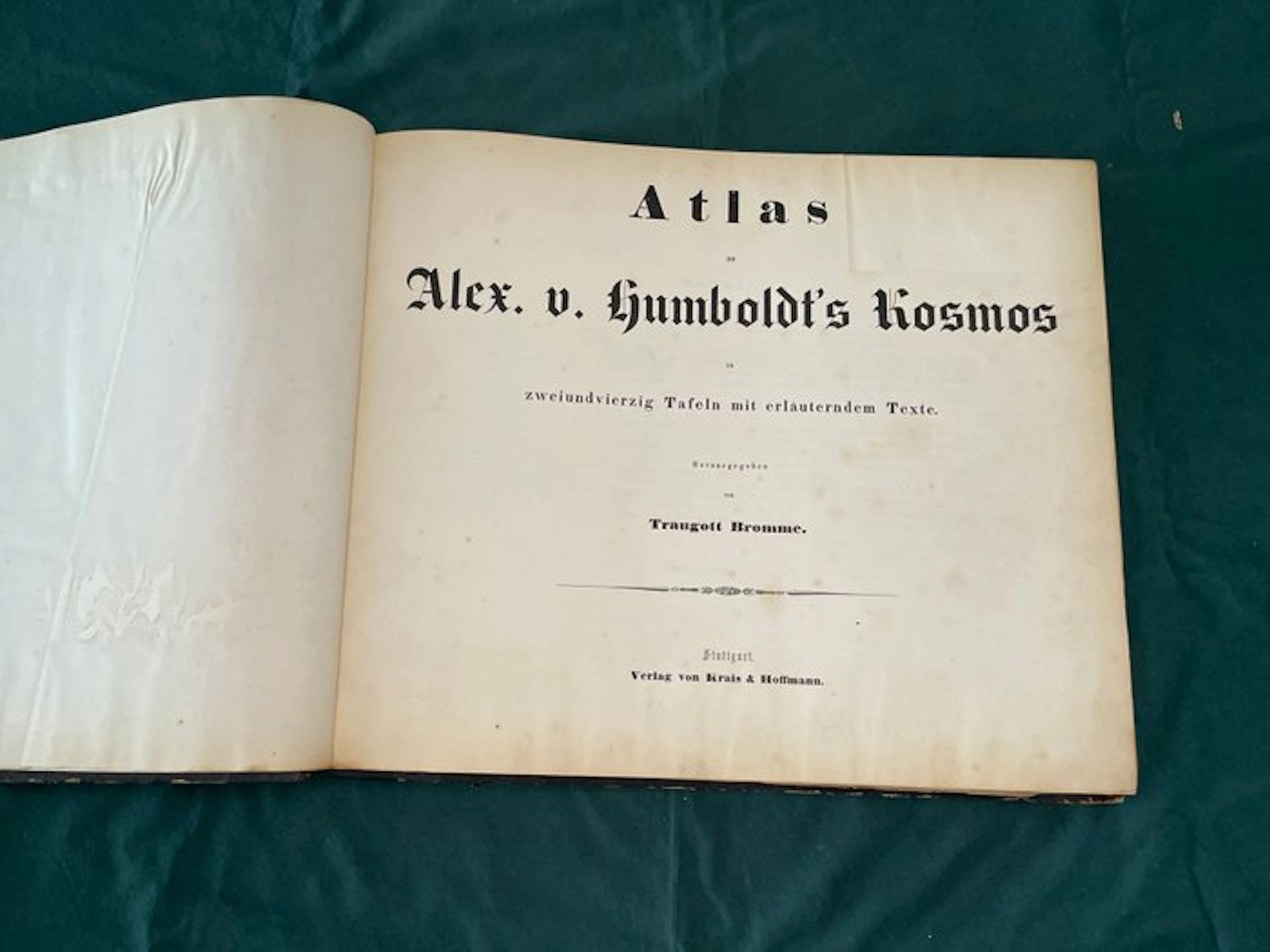 Alexander von Humboldt + Traugott Bromme - Atlas zu Alex