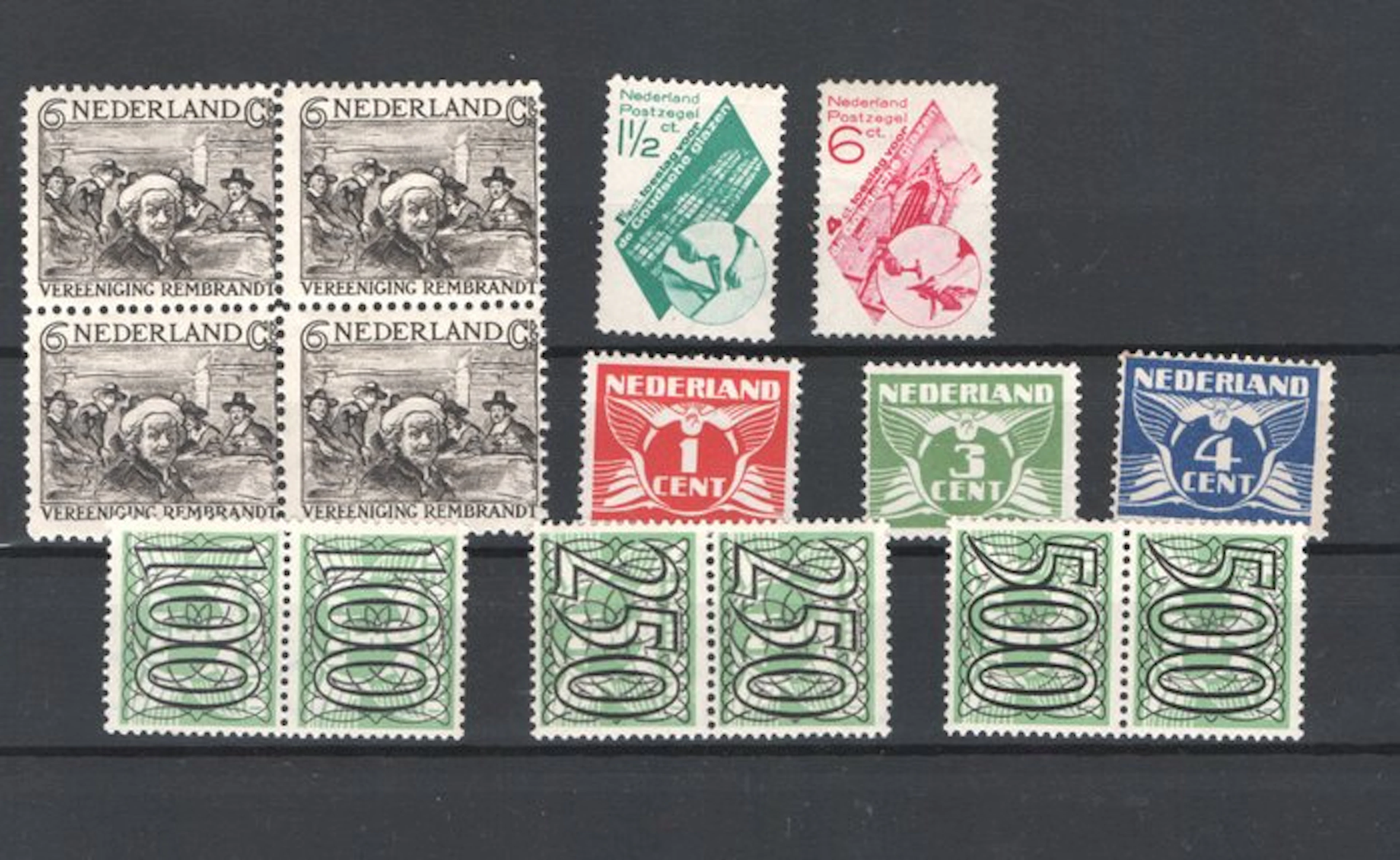 Netherlands 1924/1940 - Netherlands: a few better stamps.