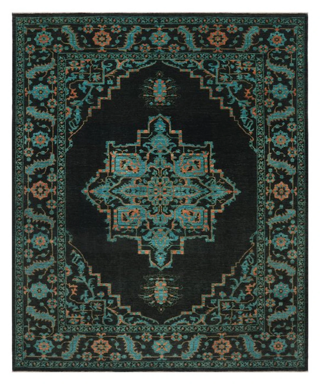 Hand-knotted designer rug with Heriz pattern - New - Rug - 308 cm - 244 cm