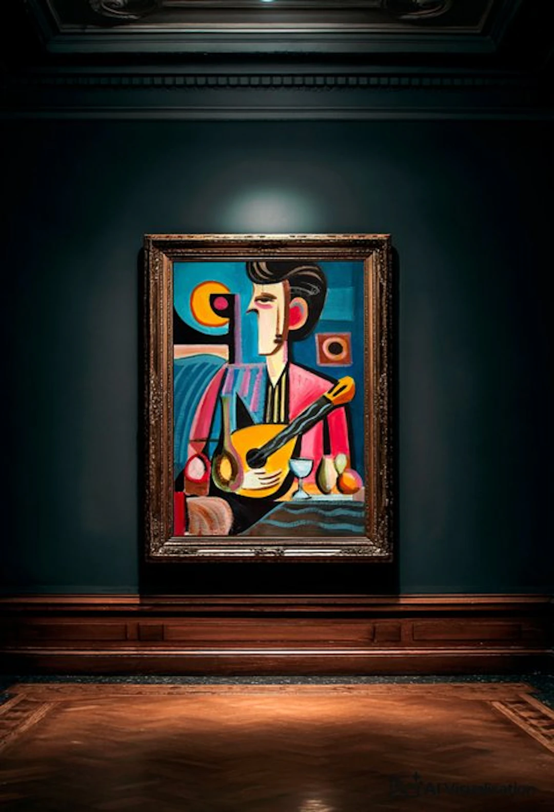 E. Pérez Lezcano - Retrato con cuerdas y frutas XL (No Reserve)