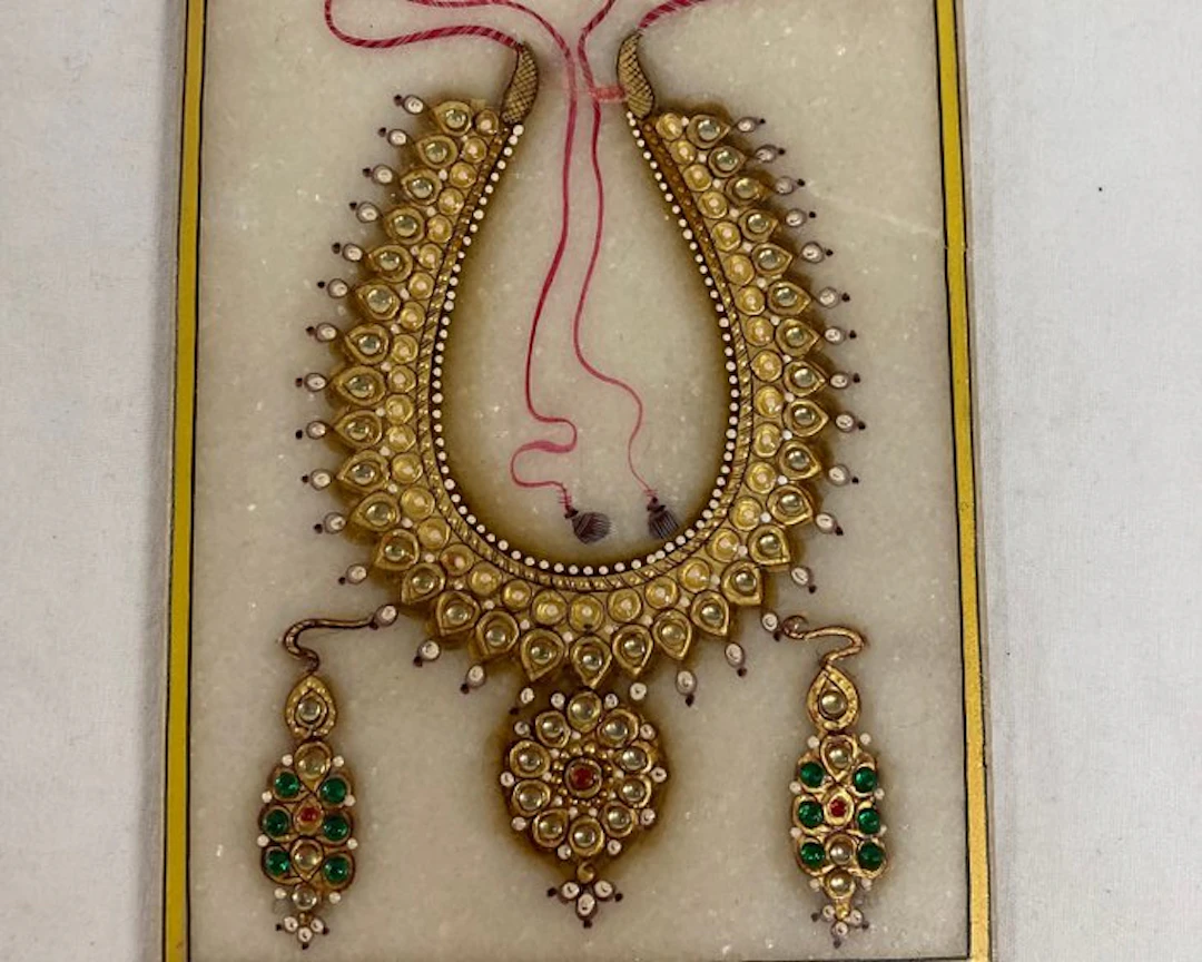 Miniature painting - Jewelry study - Rajasthan