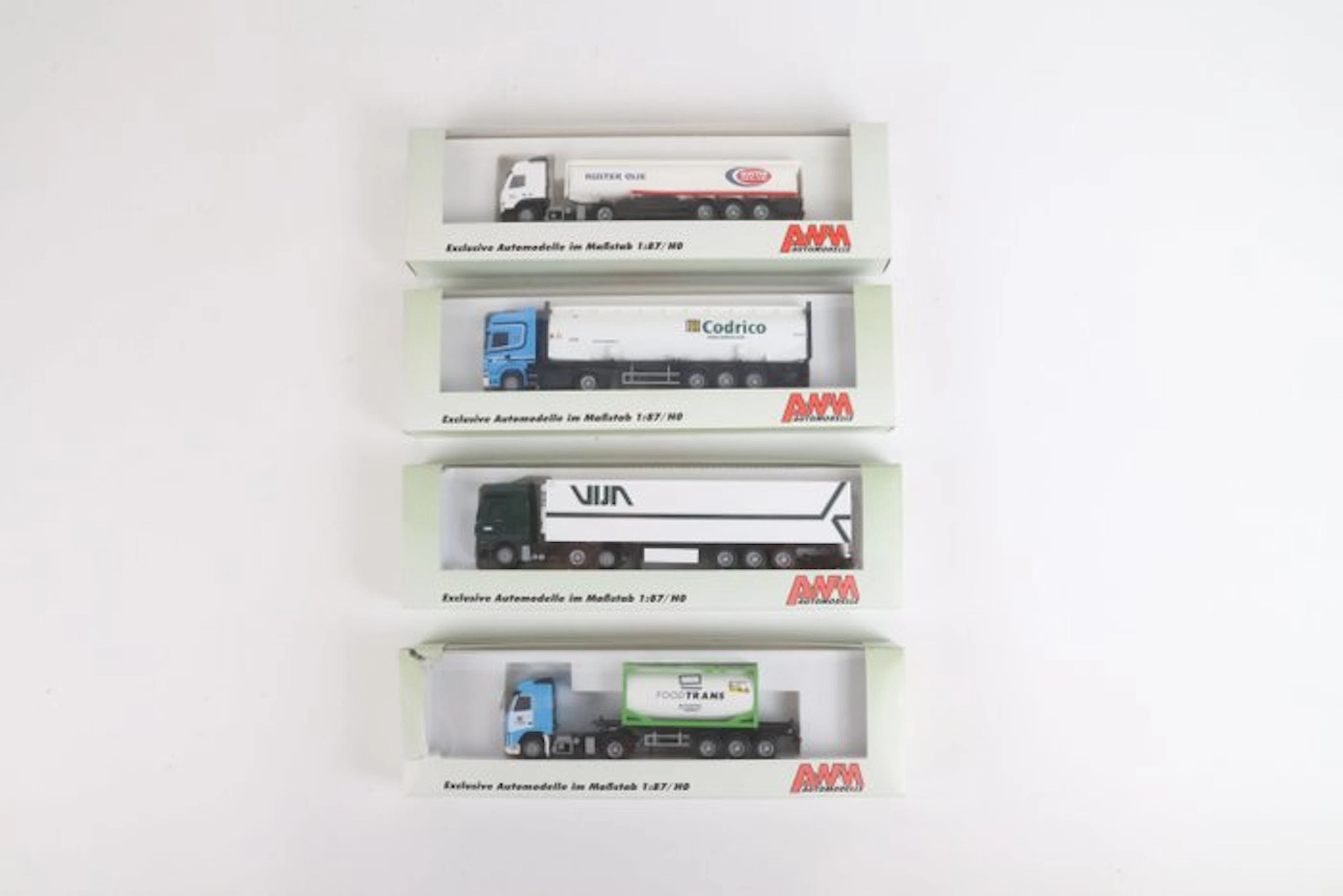 AWM H0 - Model train vehicles (4) - Dutch truck/trailer combinations