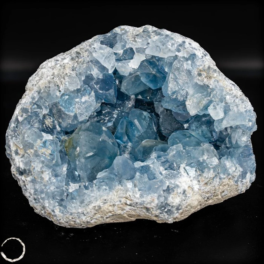 Natural Celestite druse – Sky-blue treasure from the earth.- 3897.75 g