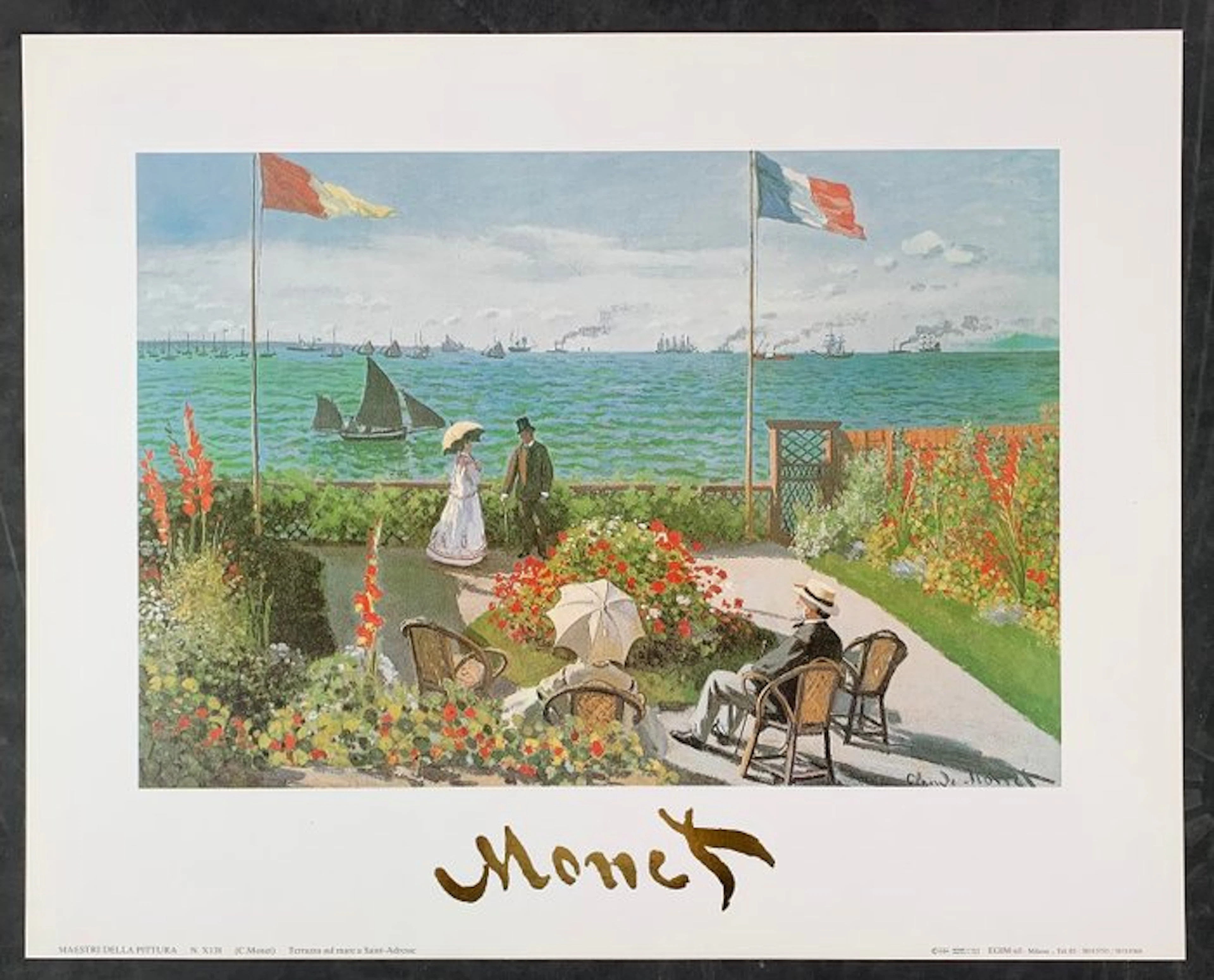 Claude Monet - Terasse am Meer bei Saint-Adresse, 1867 - Artprint - 24 x 30 cm