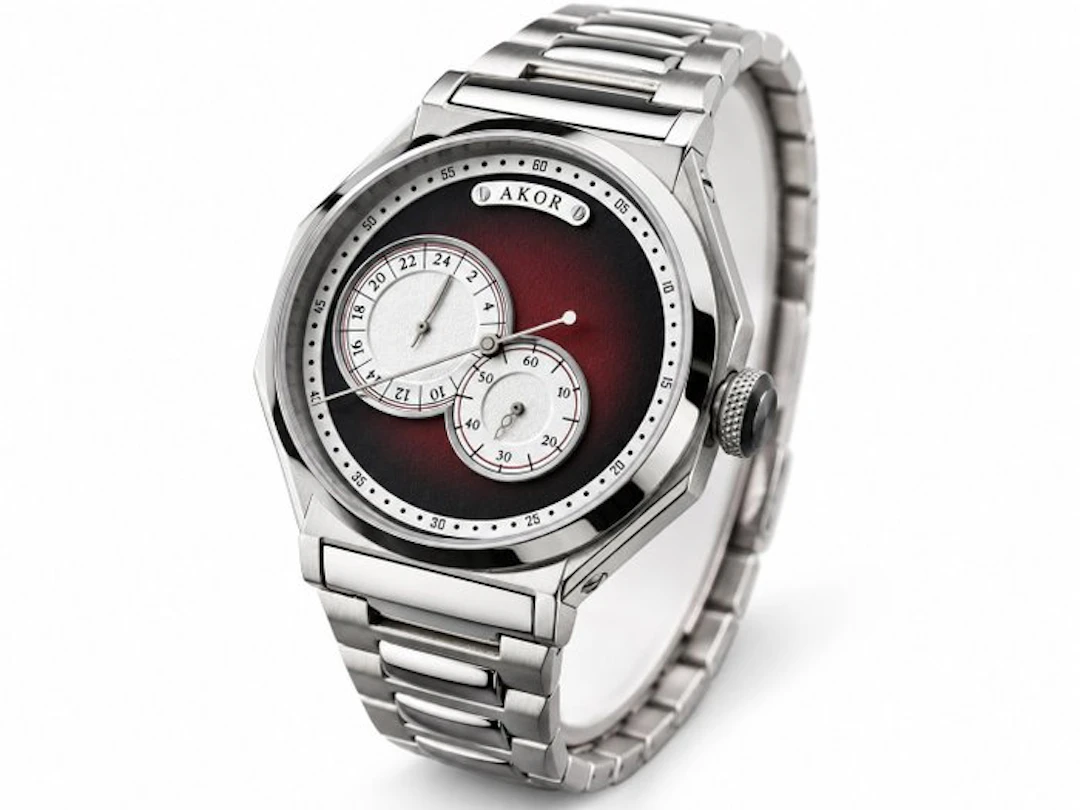 AKOR Le Locle - Smoked red Technica24 - Automatic...