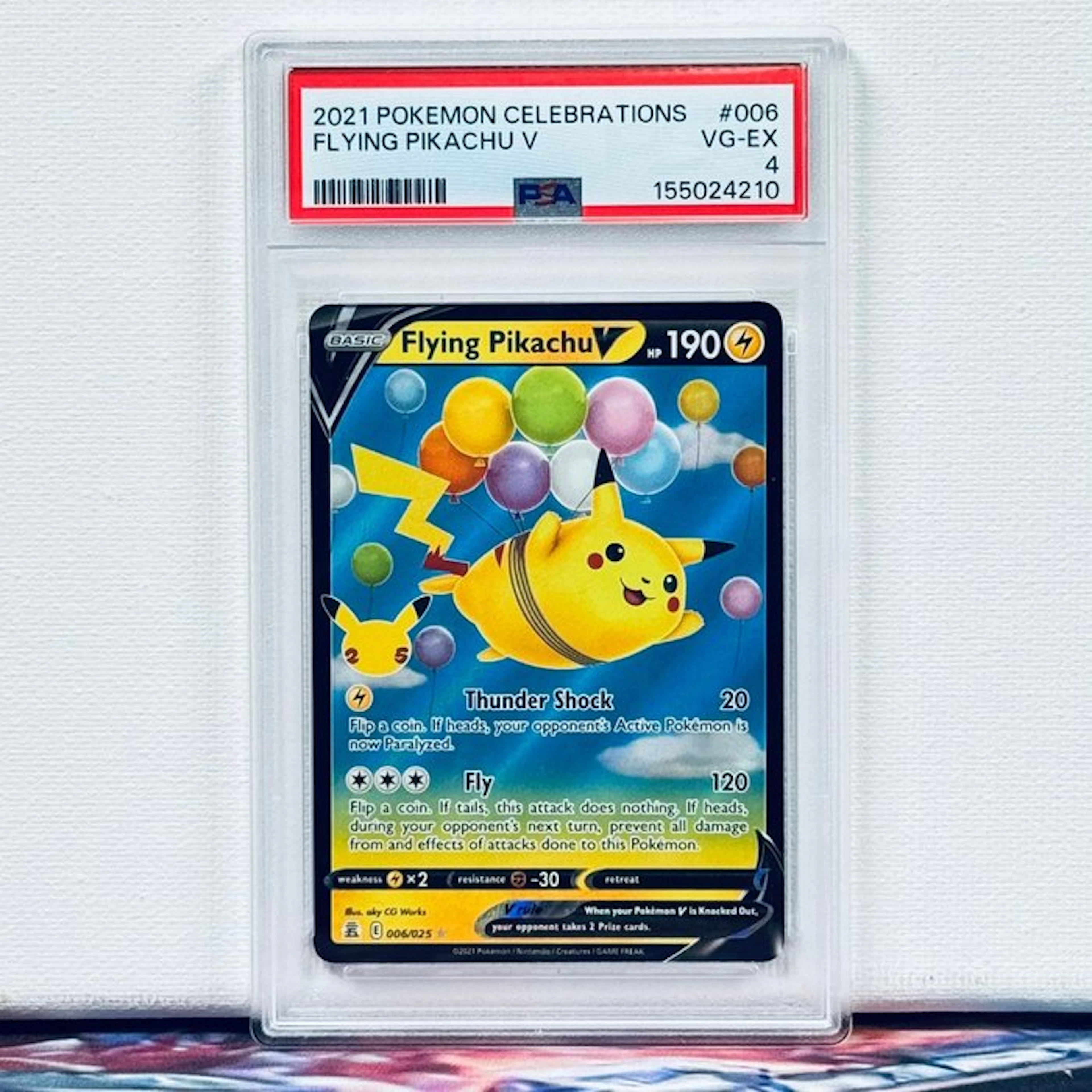 Pokémon Graded card - FLYING PIKACHU V #006 2021 POKEMON...