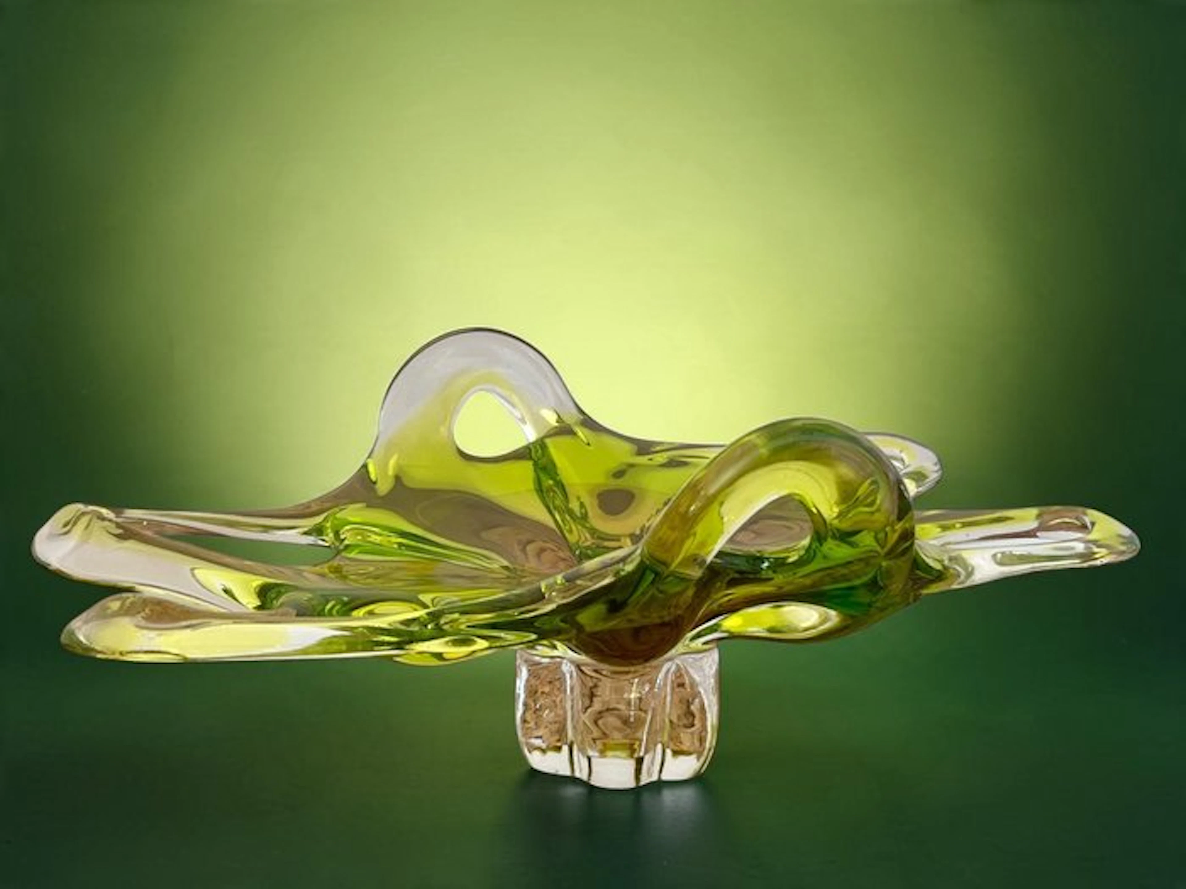 Fruit bowl - L. 30 cm - Crystal