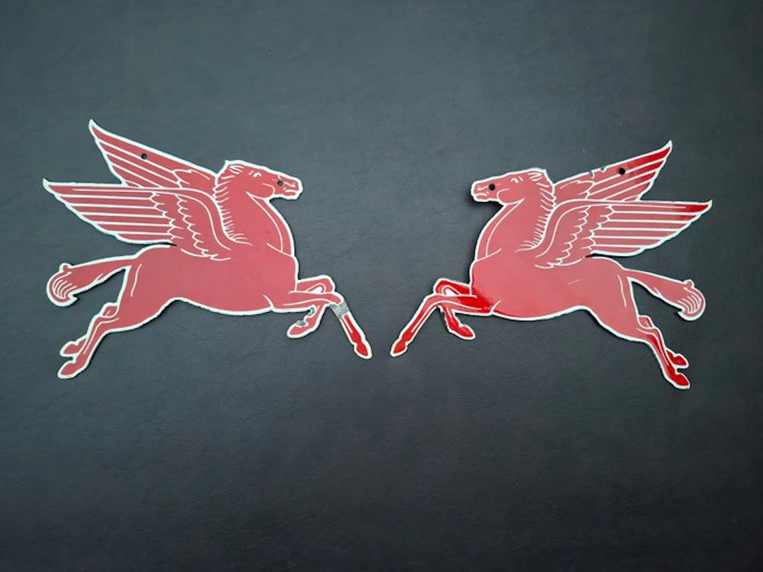 Pegasus enamel table - Enamel sign (2) - Enamel