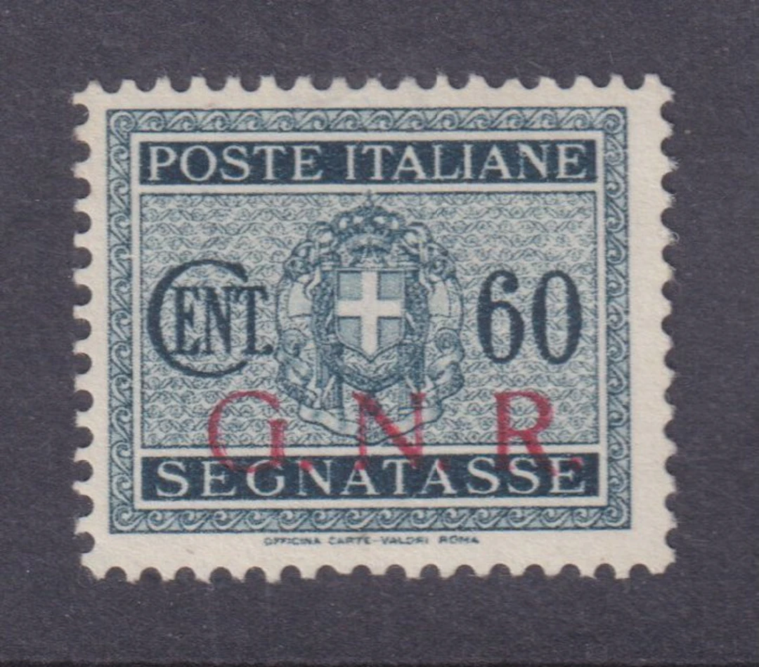 Italy 1943 - Revenue stamp 60c, Brescia issue - Sassone 54/I - Euro 650
