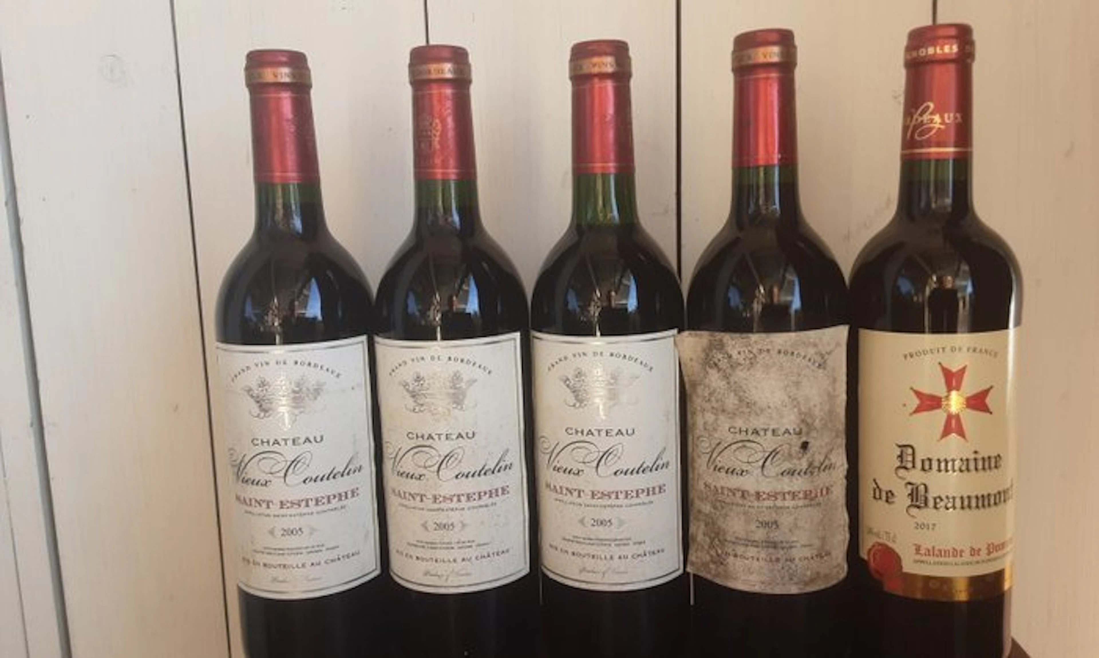 2005 x 4 Chateau Vieux Coutelin & 2017 Domaine de Beaumont