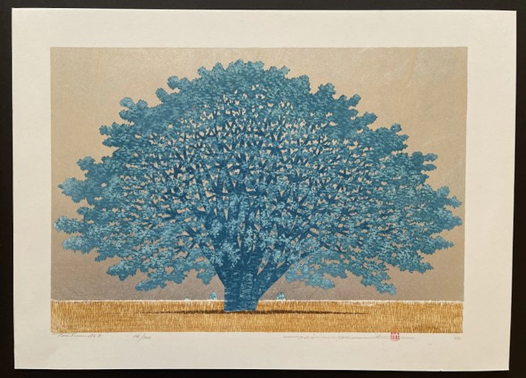 Tree scene 156B - Hajime Namiki 並木一 (b 1947) - Japan (No reserve price)