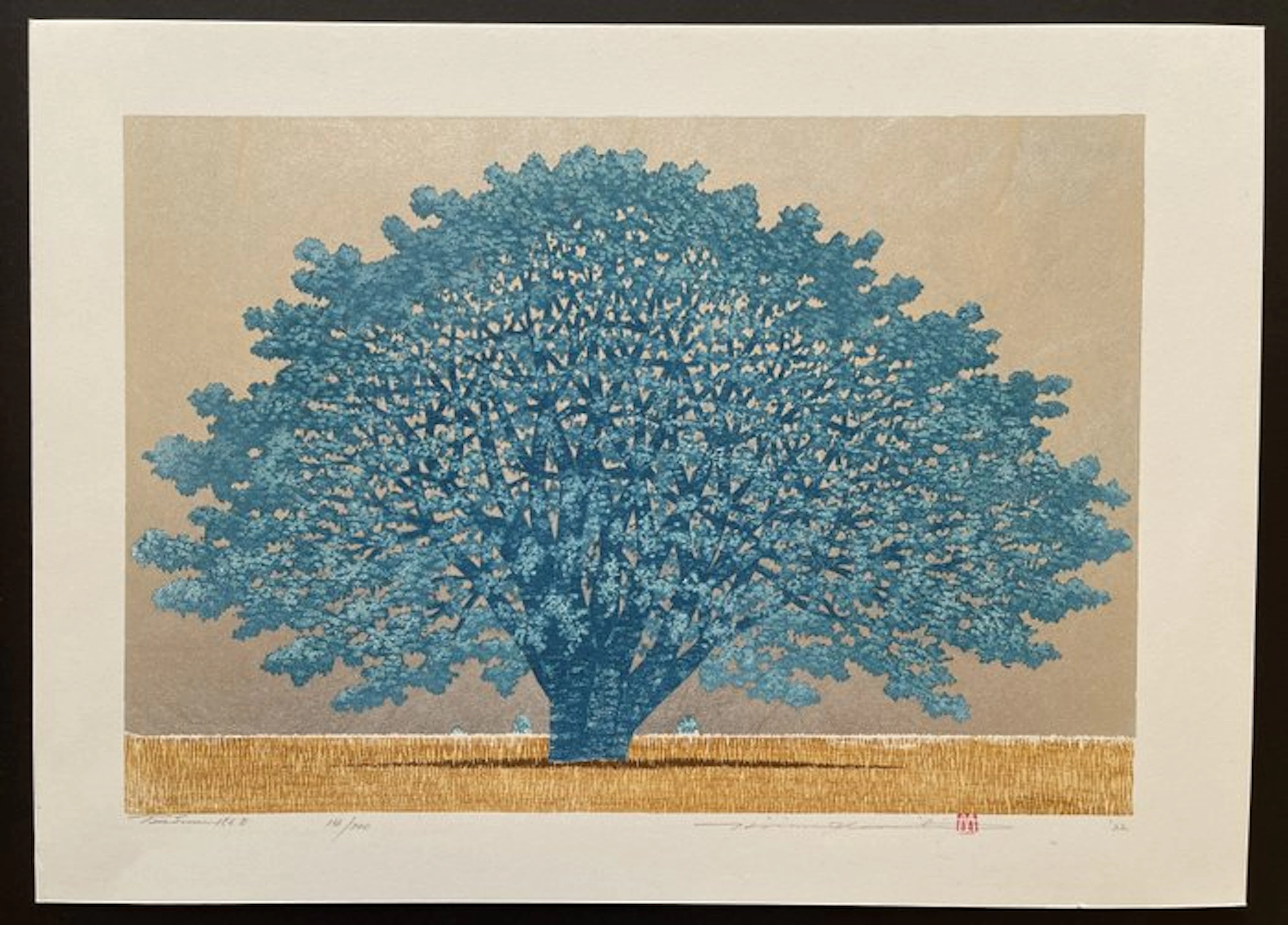 Tree scene 156B - Hajime Namiki 並木一 (b 1947) - Japan (No reserve price)