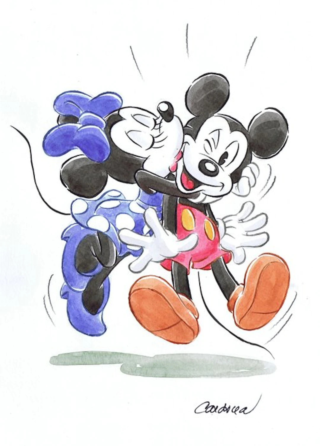 Cardona - 1 Watercolour - Mickey Mouse