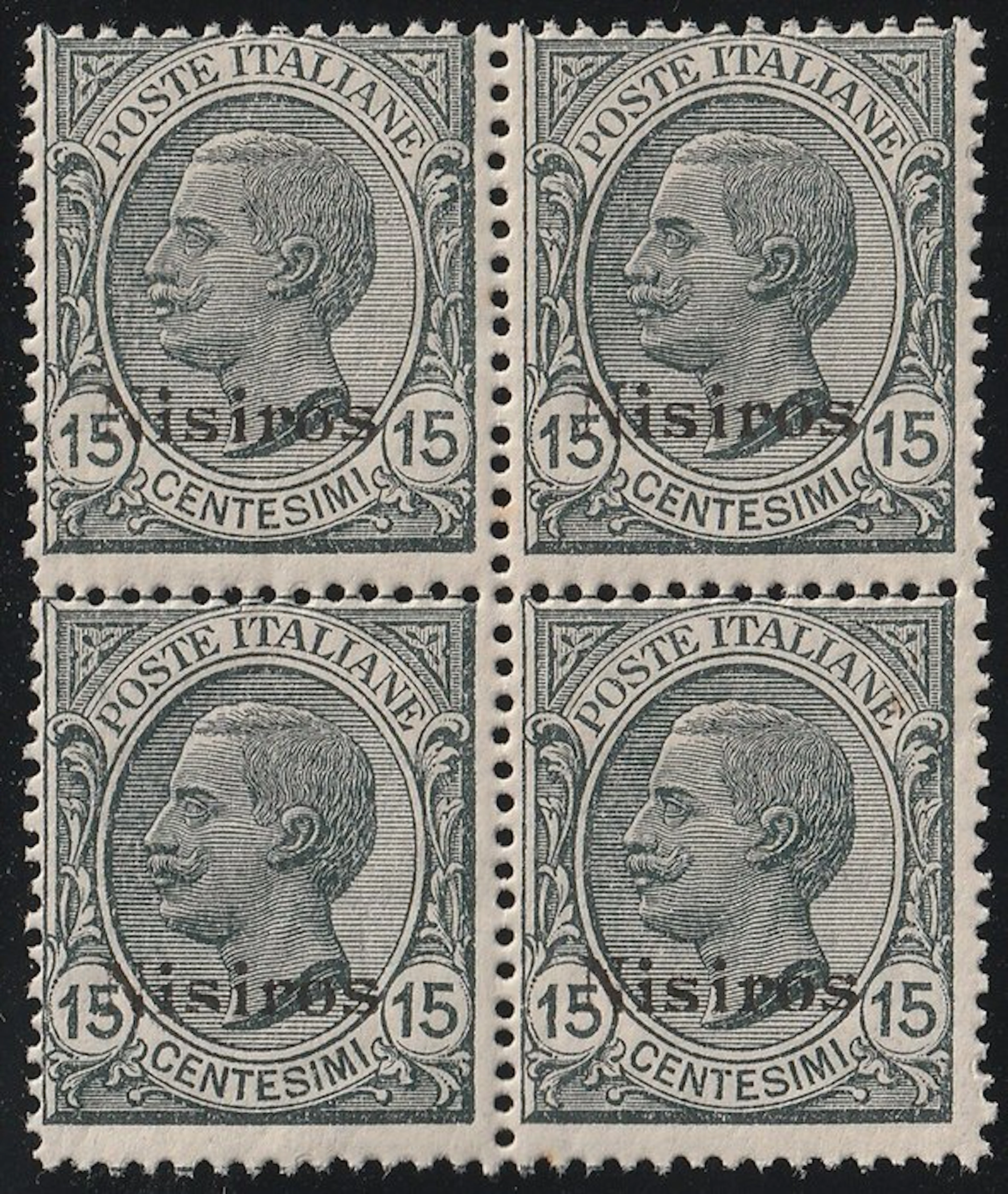 Italian Aegean Islands - Nisiro 1921/22 - Lions 15c gray