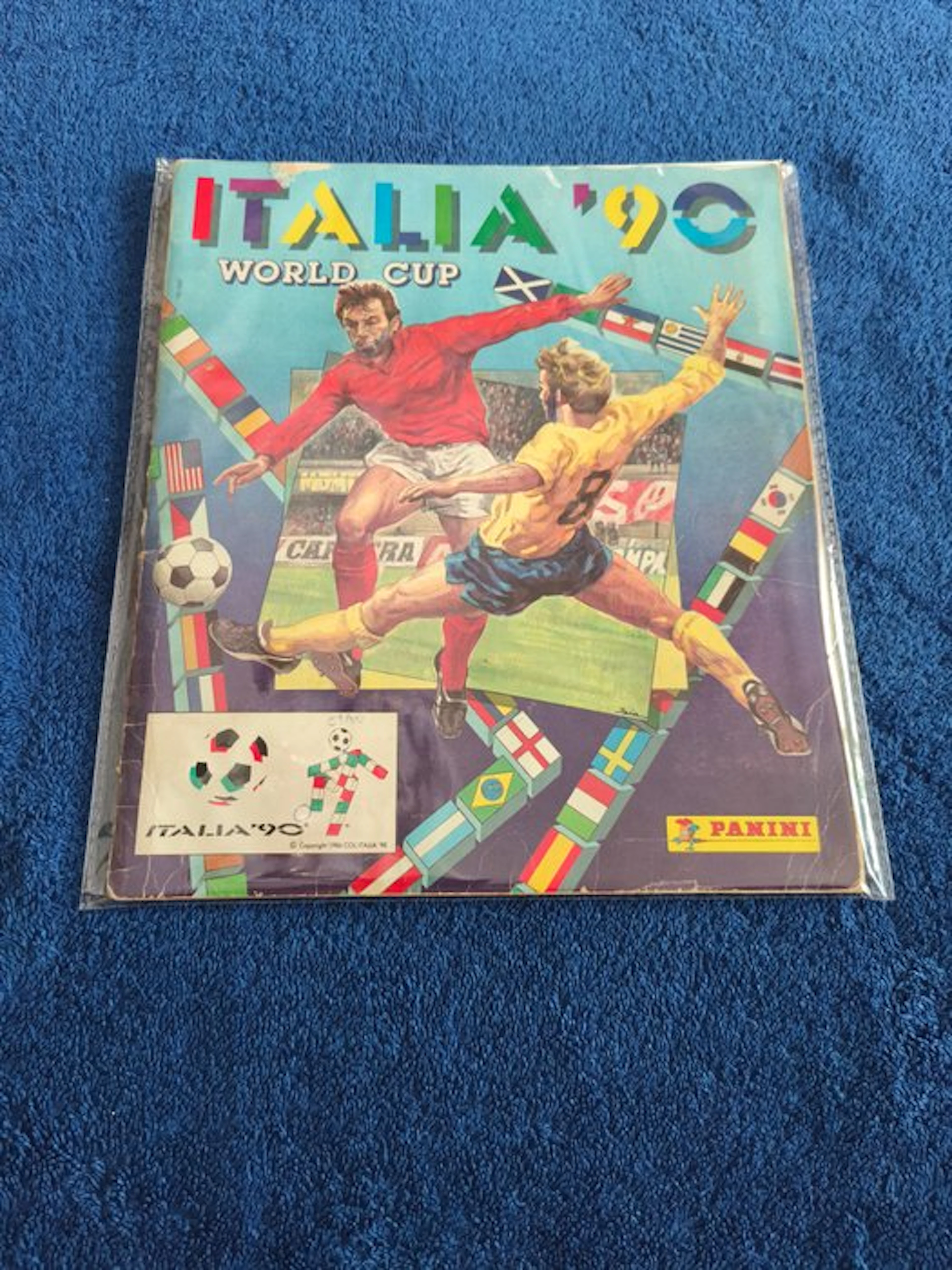 Panini WC Italy 90 + with Maradona sticker in good condition