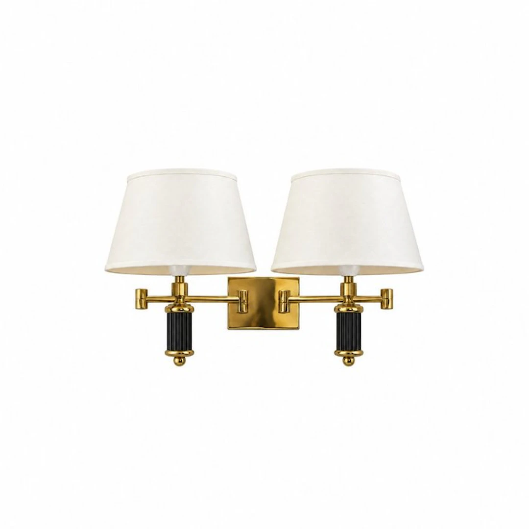 Wall sconce - Gilt brass - Mid-Century Regency style