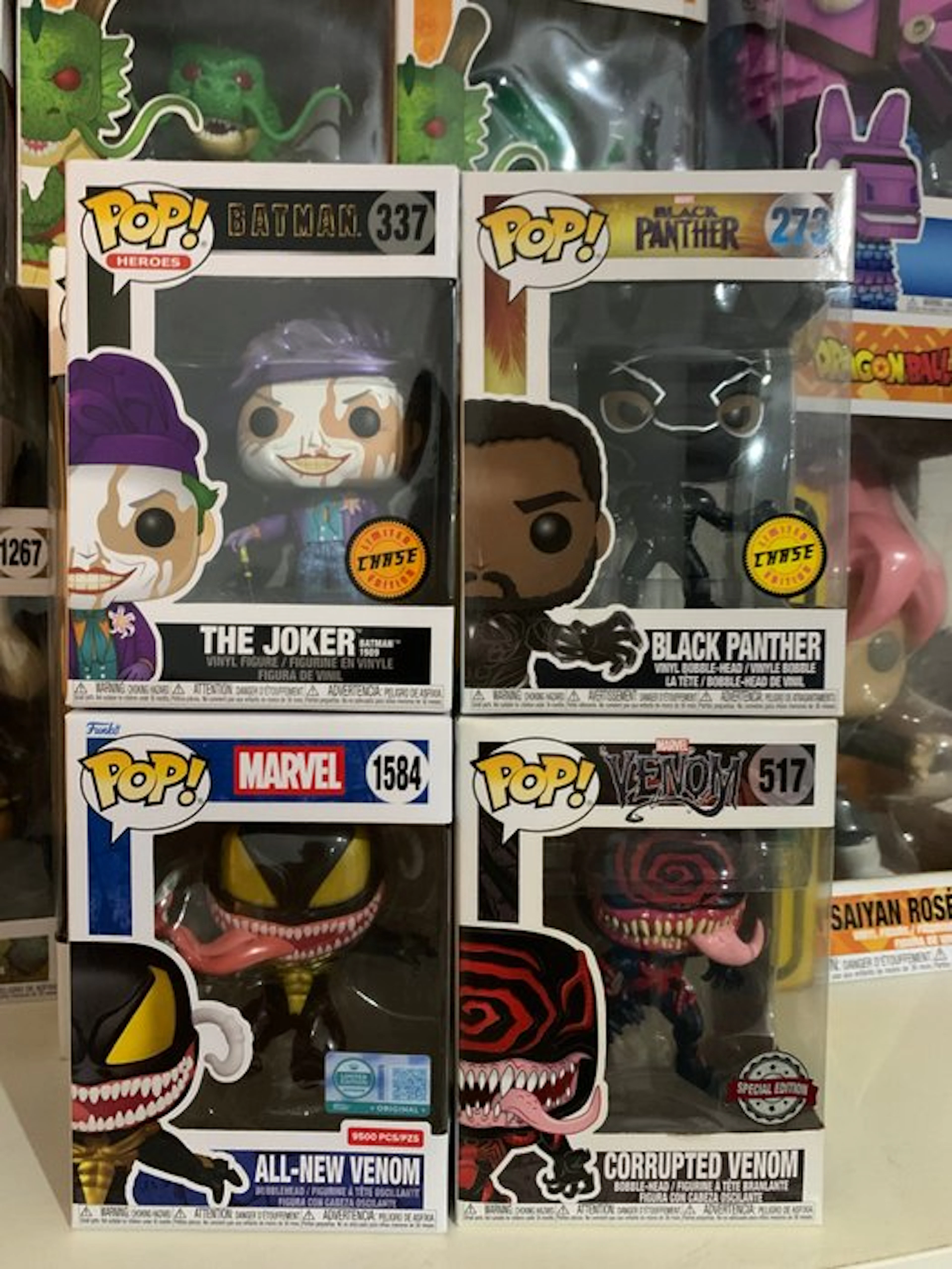 Funko - Funko Pop The Joker; Black Panther; All-New Venom...