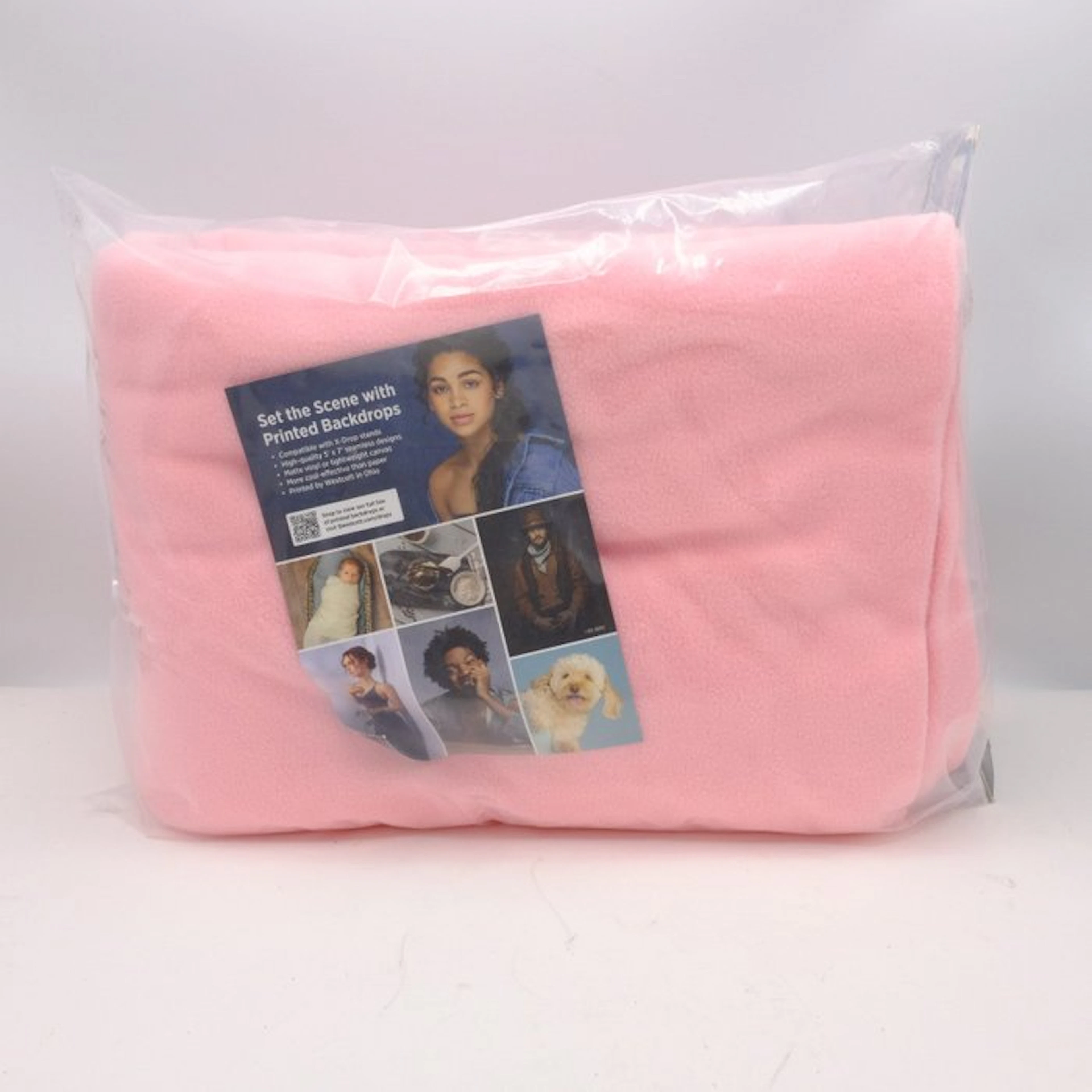 Westcott X-Drop Kreukvrije Achtergrond 1,52 x 2,13 m - Roze (9165)