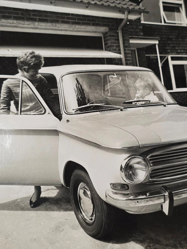 Michael Joseph (1941-) - Lady, Car & Child - unique vintage darkroom print